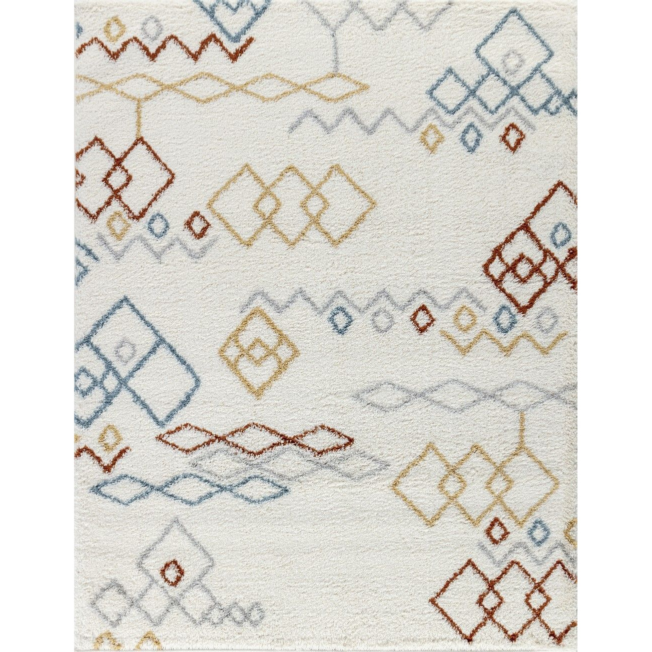 Loft Shag Gc_Czy1005 Ivory 7 Ft. 10 In. X 9 Ft. 10 In. Shaggy Area Rug