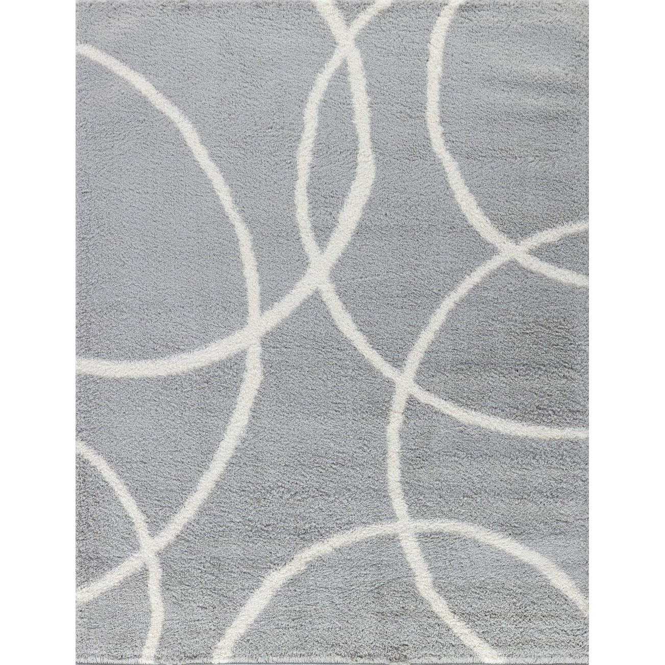 Loft Shag Gc_Czy1002 Grey 7 Ft. 10 In. X 9 Ft. 10 In. Shaggy Area Rug