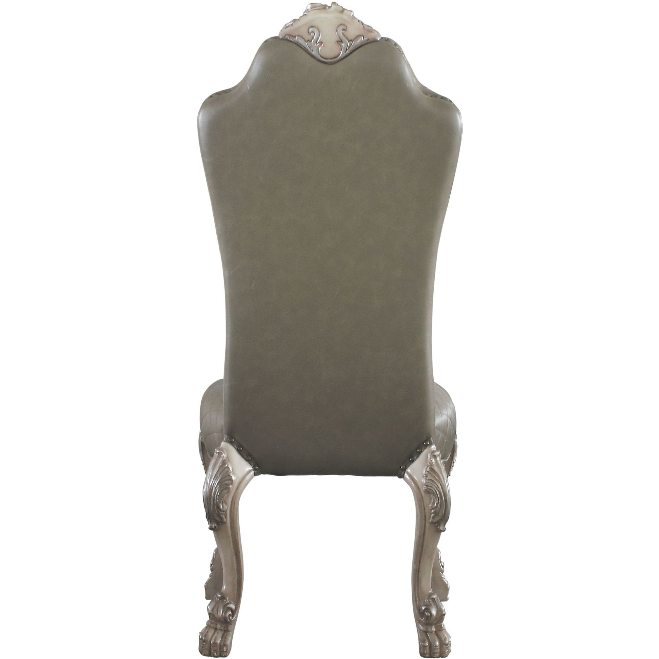 Grey And Vintage Bone White Side Chairs (Set Of 2)