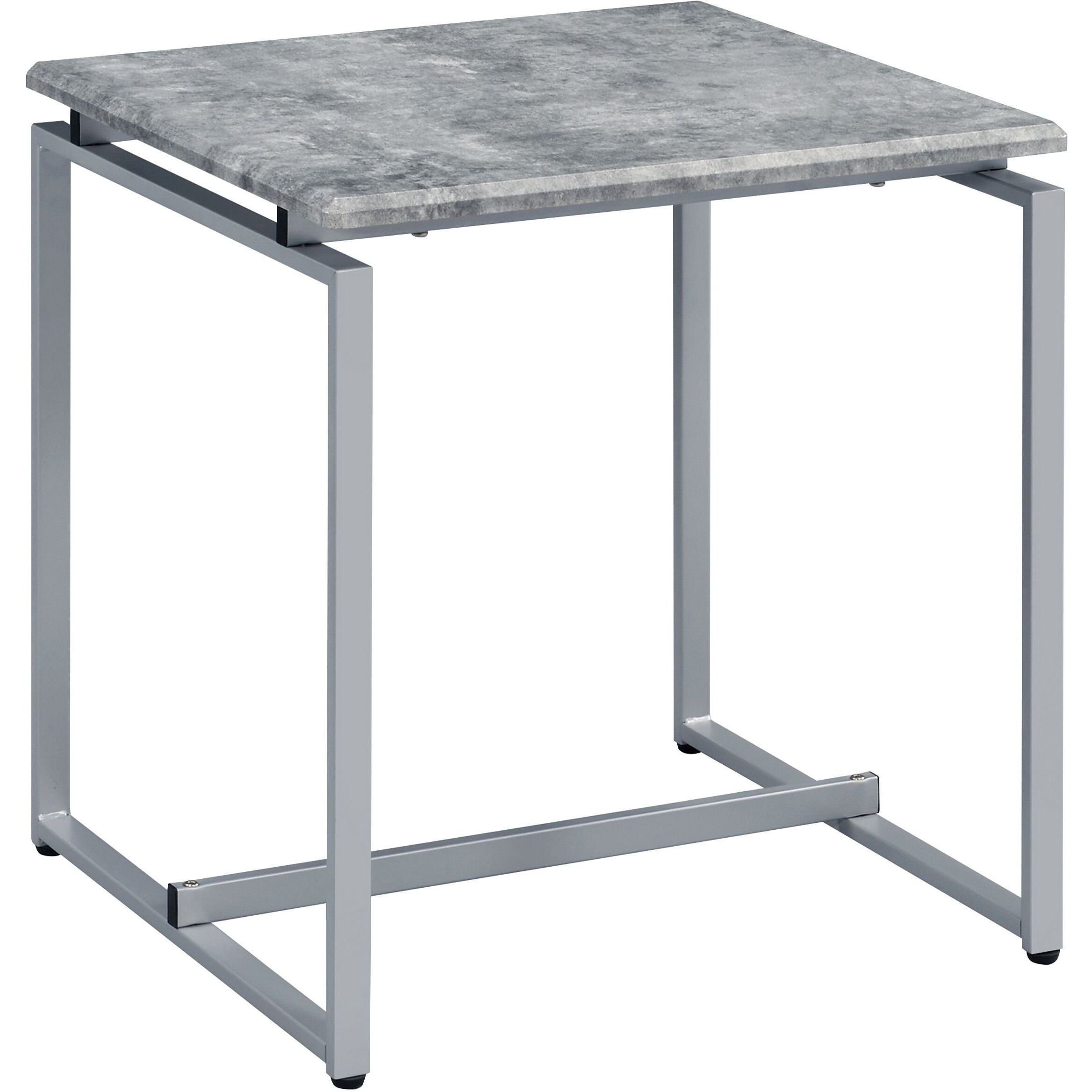 Grey And Silver Occasional Set With Trestle Base