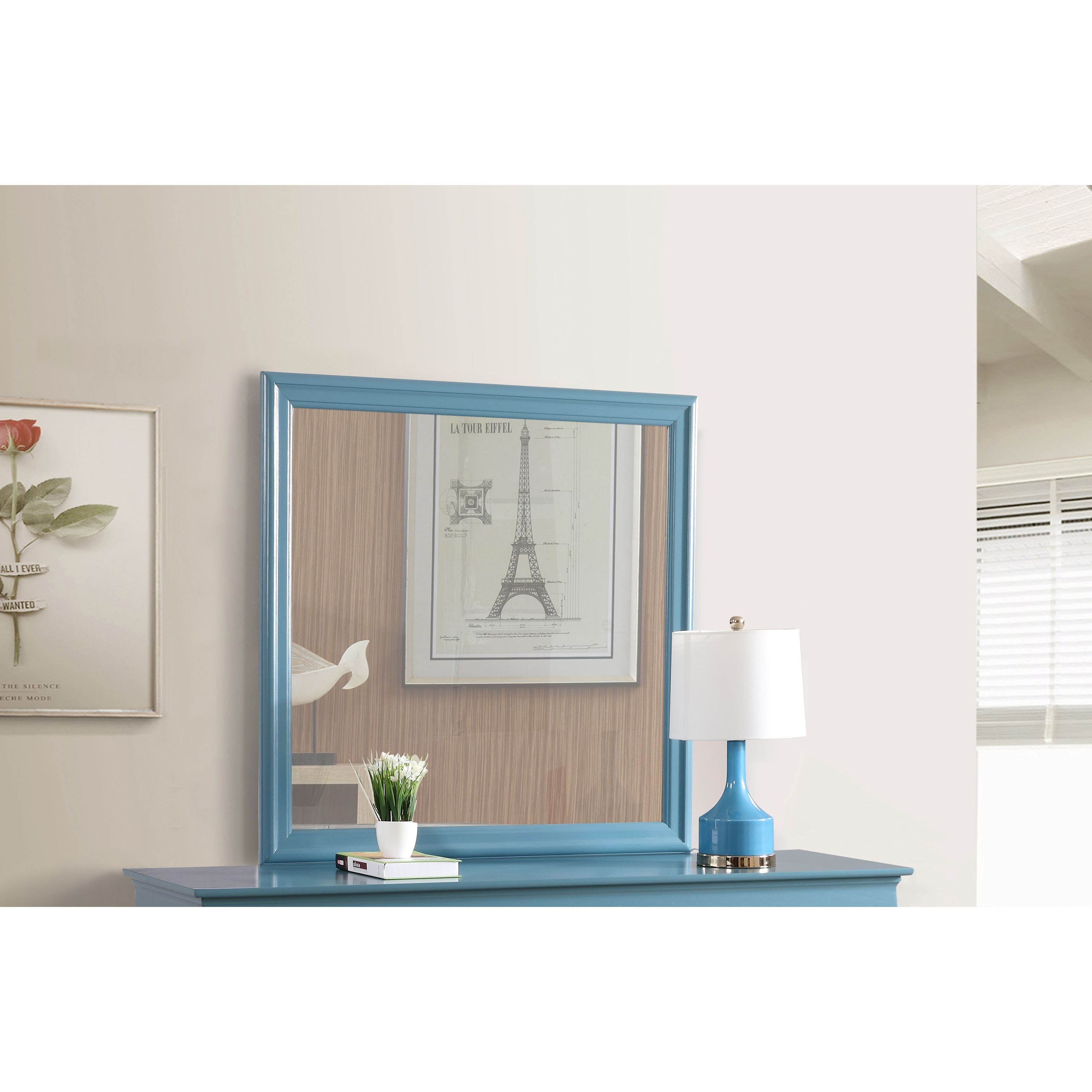 Glory Furniture Louis Phillipe G3180-M Mirror   Teal