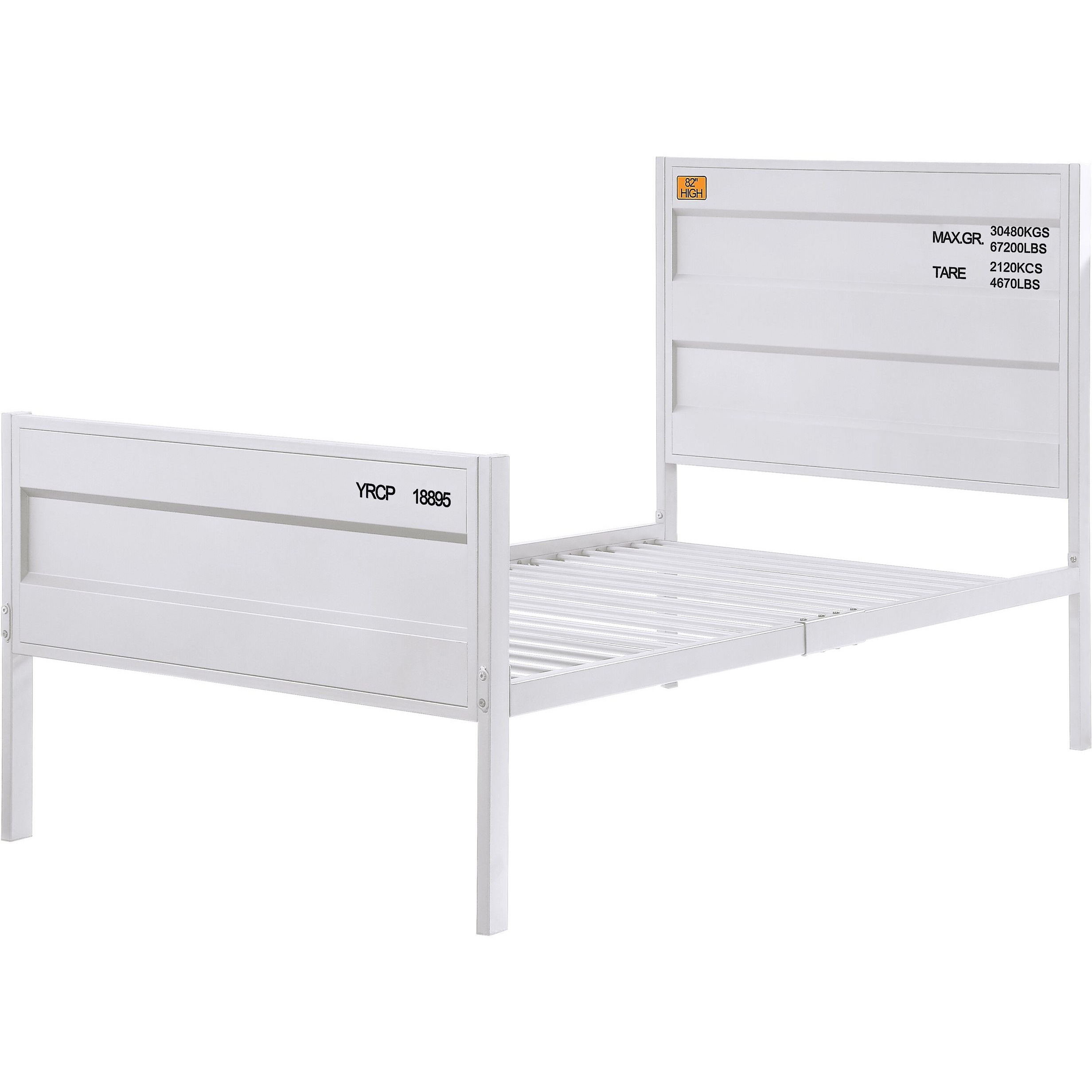 White Twin Platform Bed