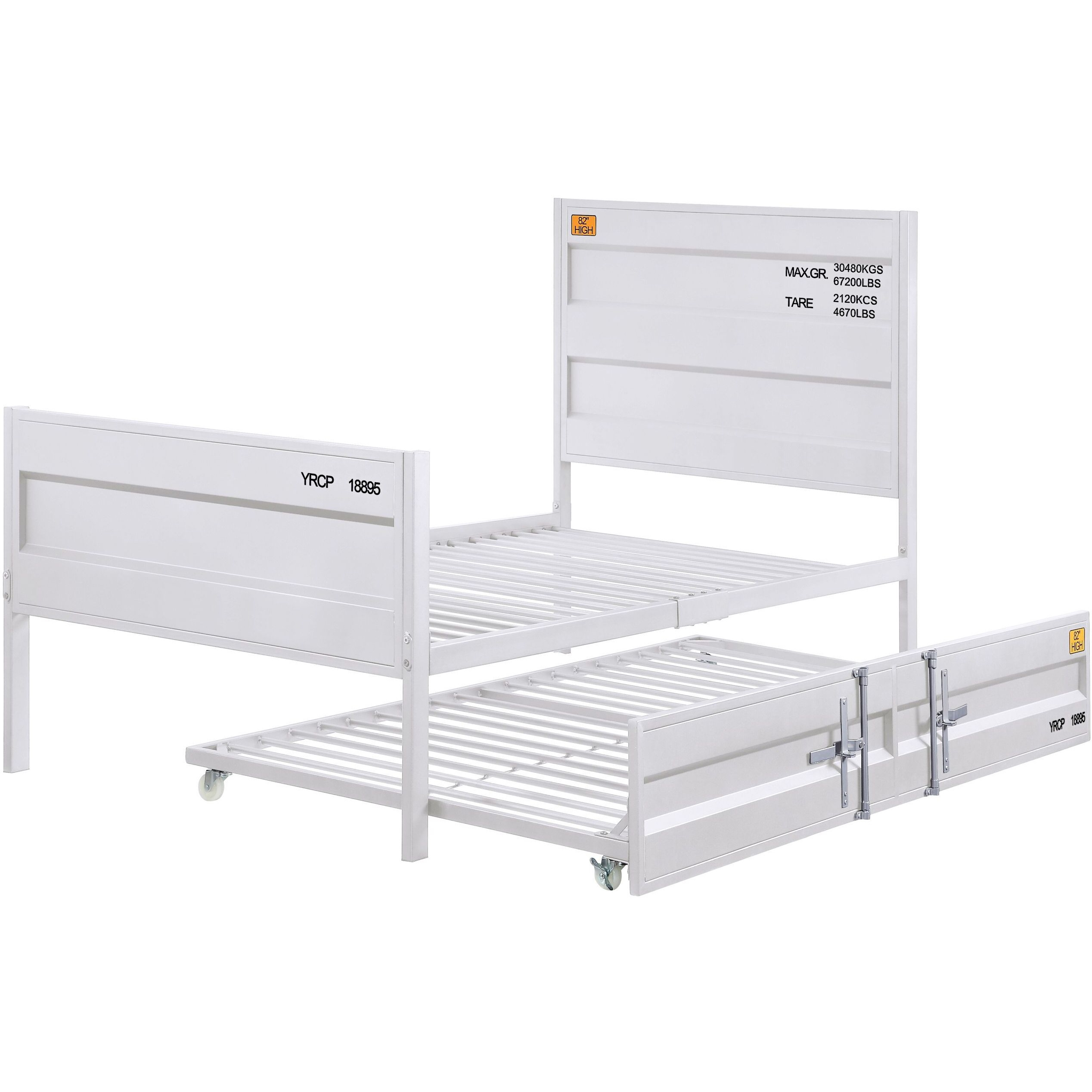 White Twin Platform Bed