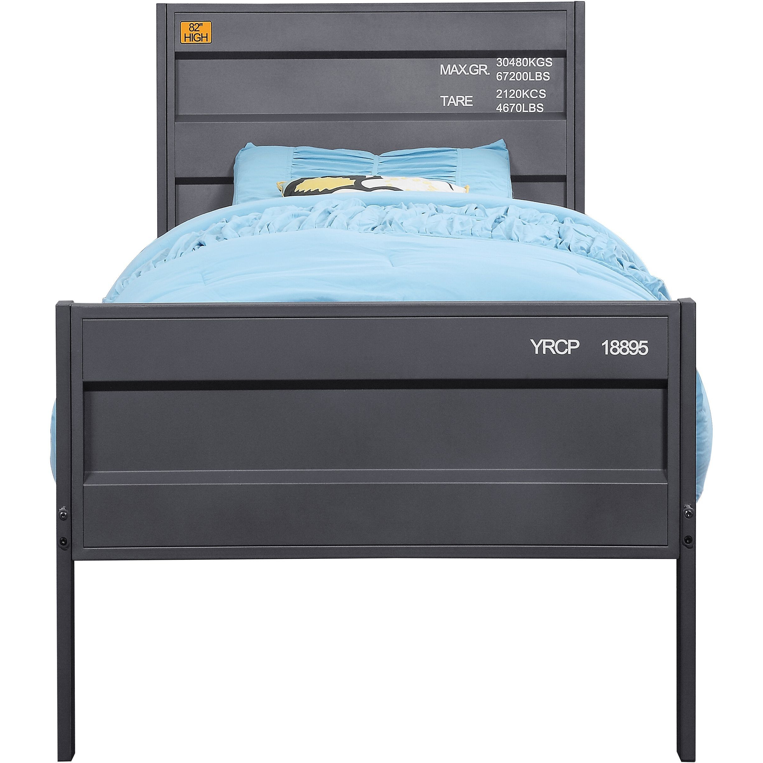 Gunmetal Full Platform Bed