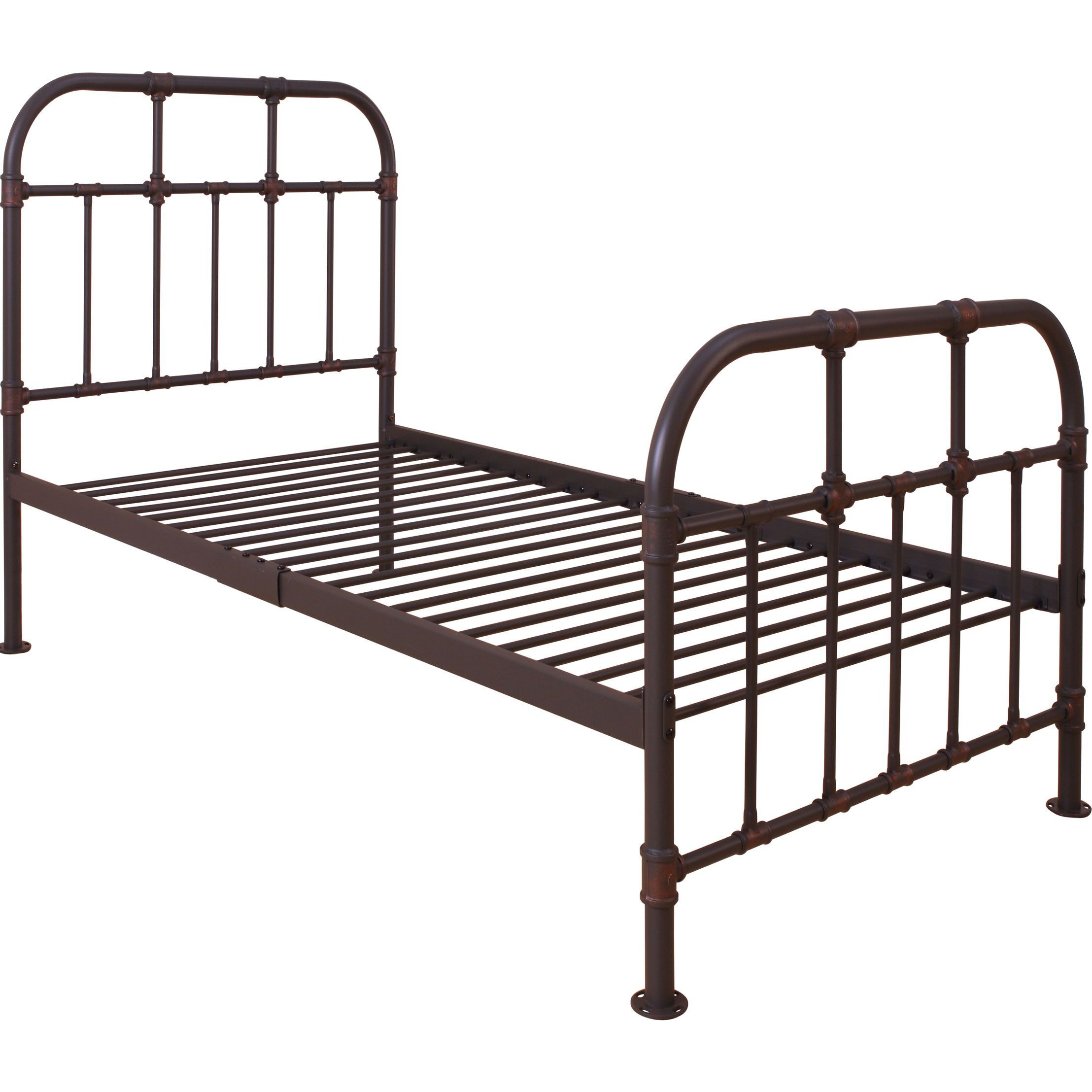 Sandy Grey Open Frame Twin Platform Bed