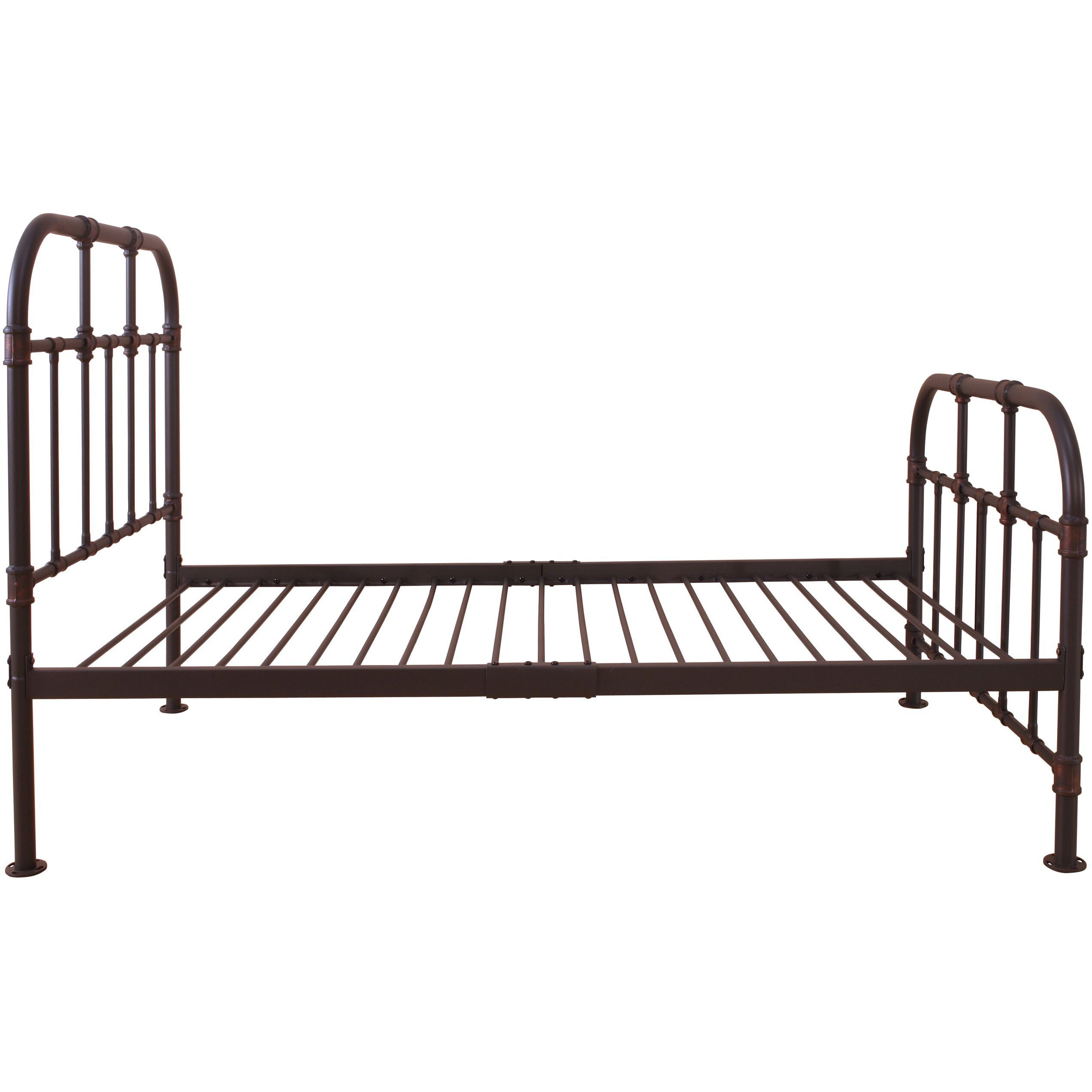 Sandy Grey Open Frame Twin Platform Bed