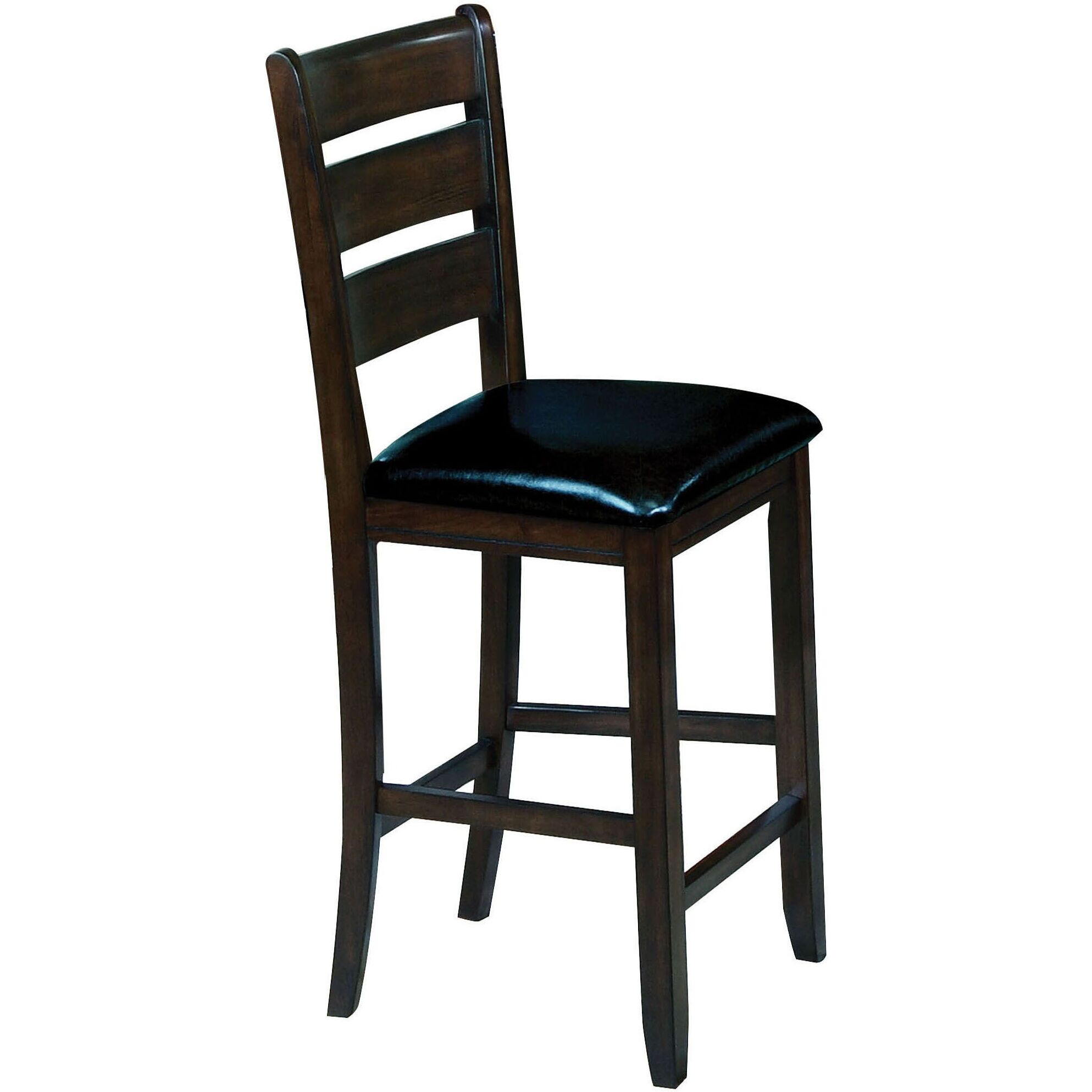 Black And Espresso Counter Height Chairs (Set Of 2)