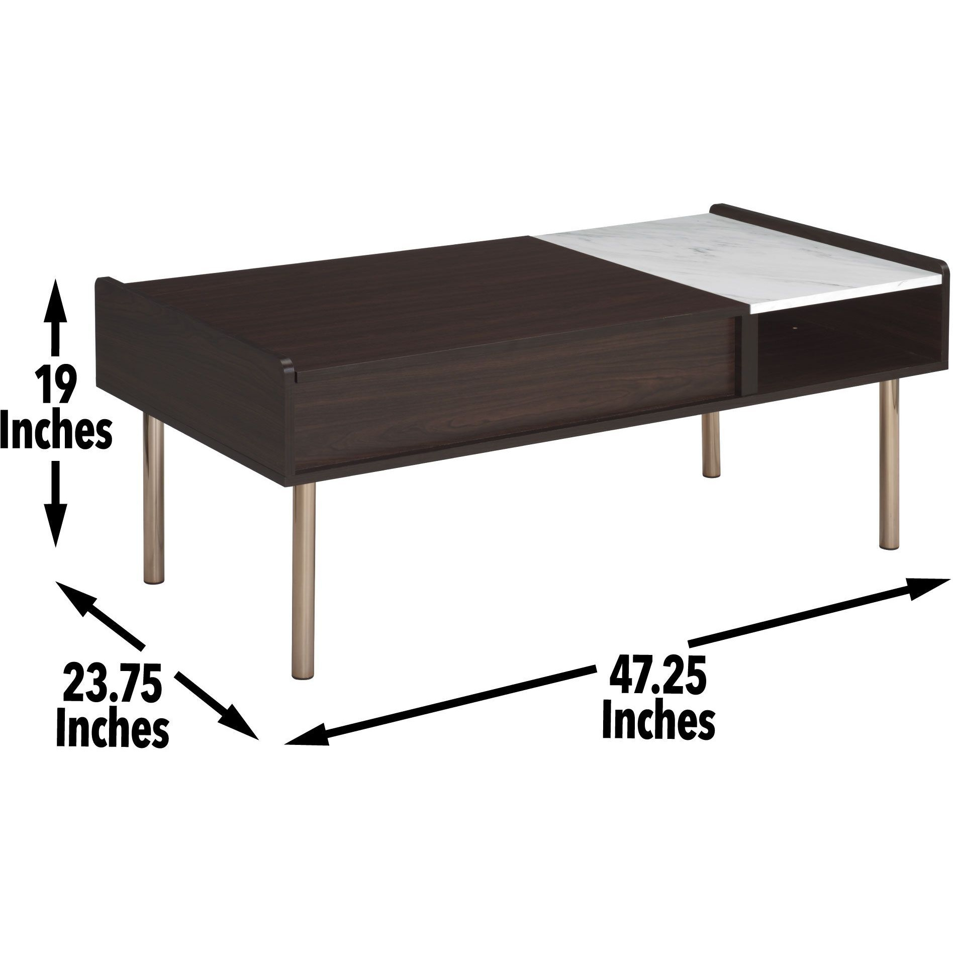 Carrie - Lift-Top Coffee Table - Brown