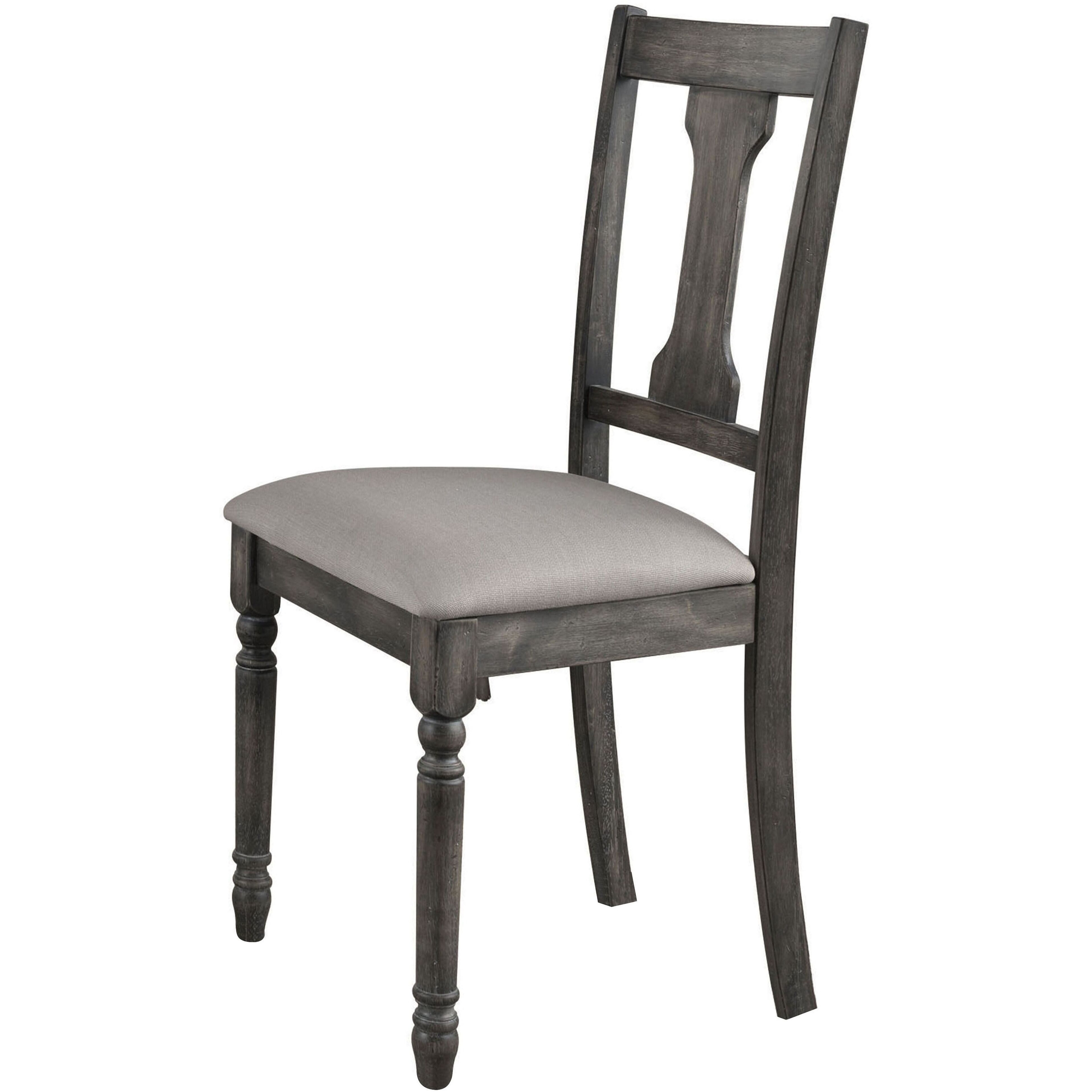 Tan And Weathered Grey Open Back Side Chairs (Set Of 2)