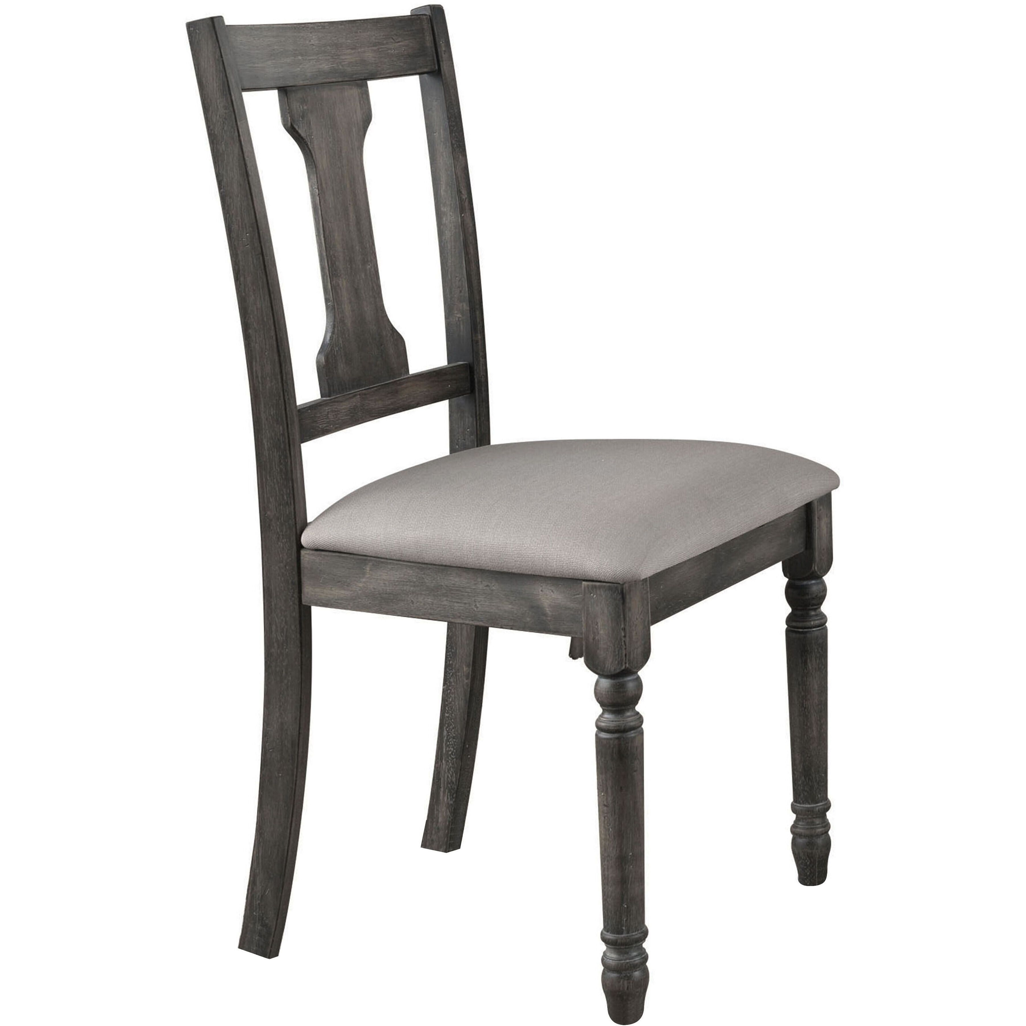 Tan And Weathered Grey Open Back Side Chairs (Set Of 2)