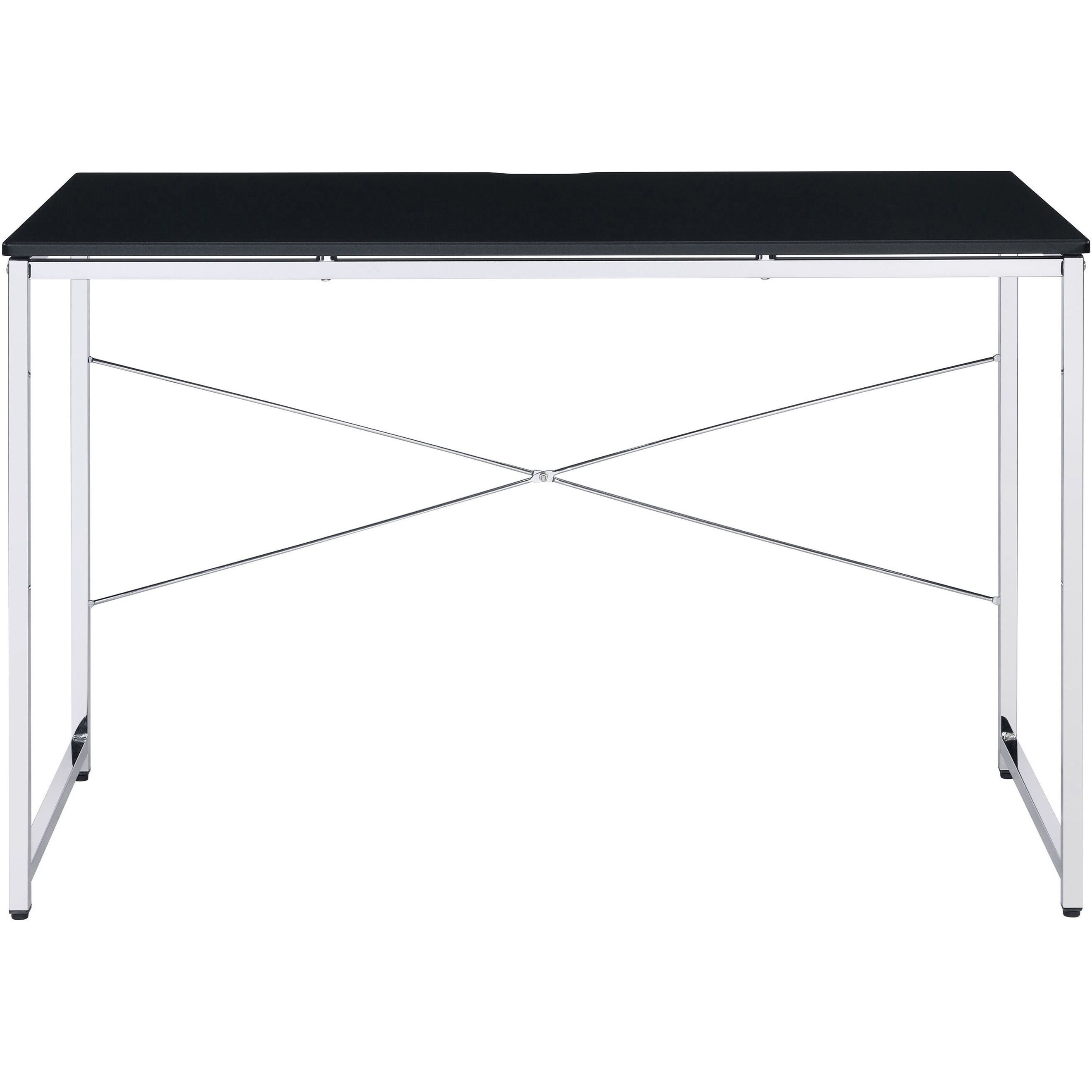 Black And Chrome Vanity Desk