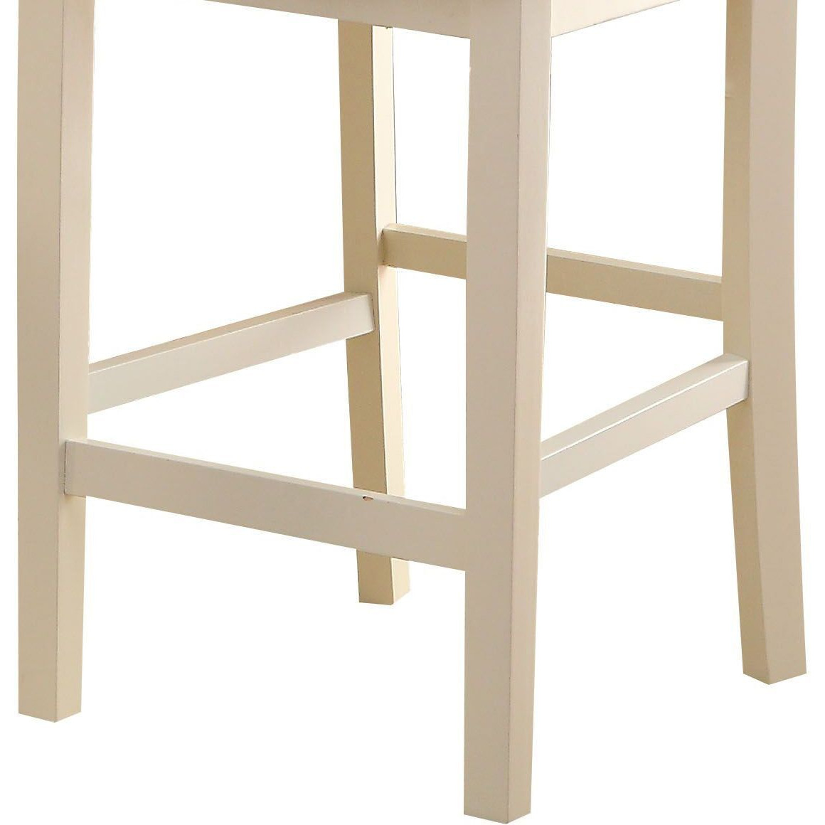 Cream Cross Back Counter Height Chairs (Set Of 2)