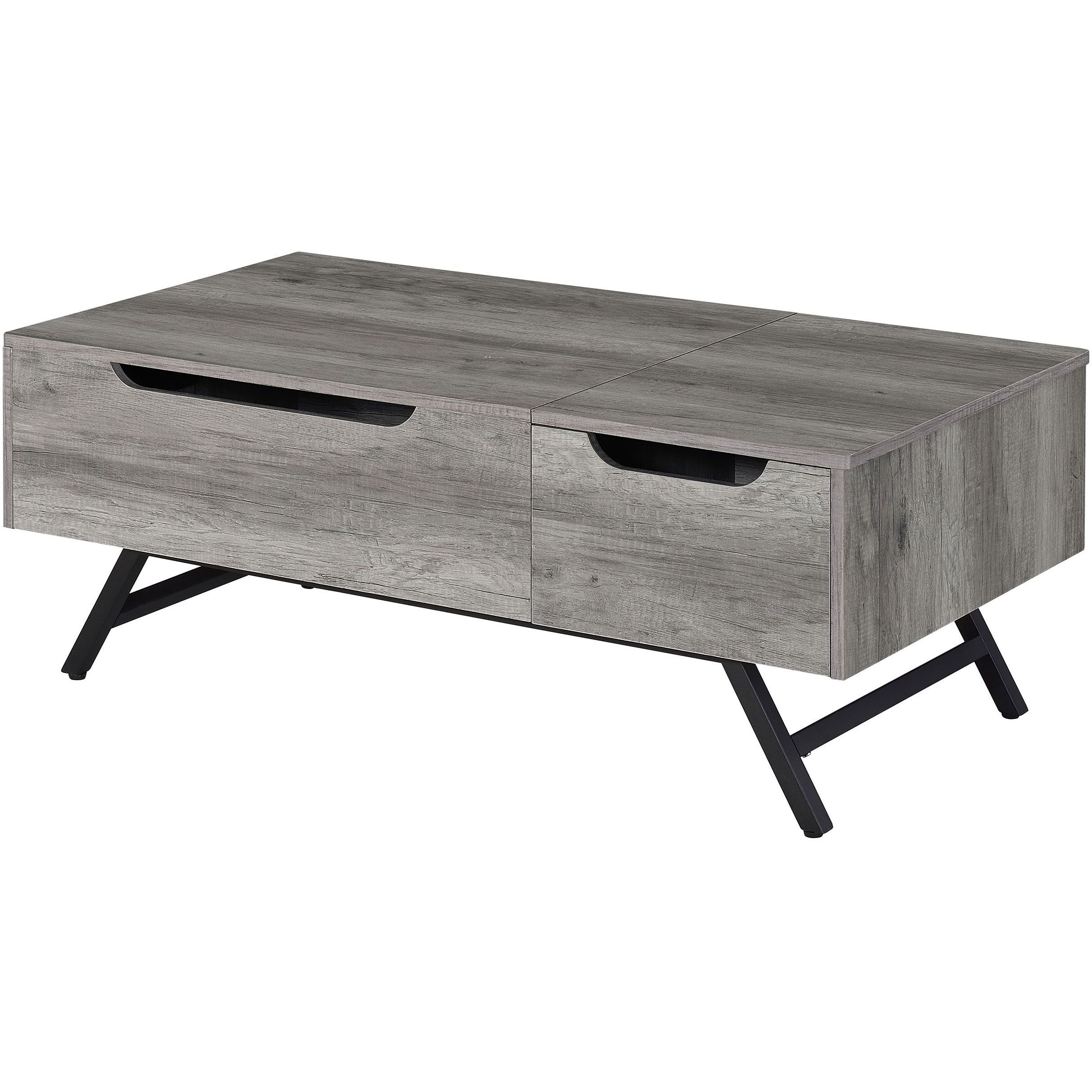 Grey Oak Coffee Table With Lift Top