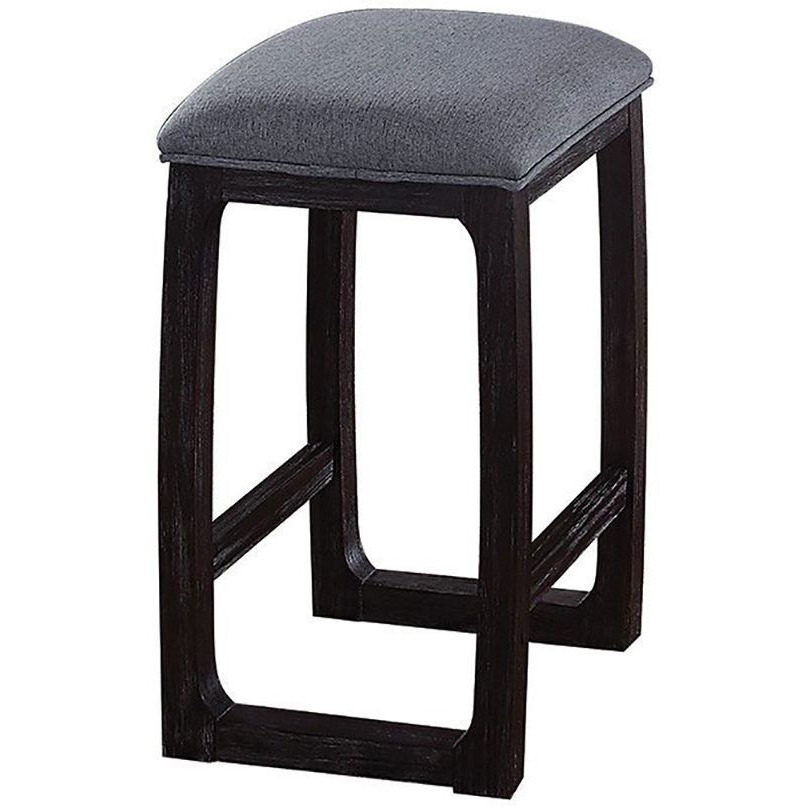 Weathered Espresso And Grey Counter Height Stool