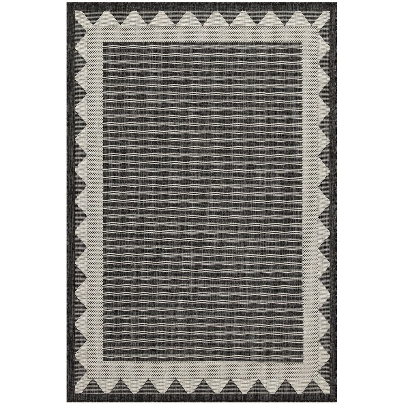 Sunshine Gc_Har2014 Anthracite 5 Ft. 3 In. X 7 Ft. 3 In. Indoor/Outdoor Area Rug