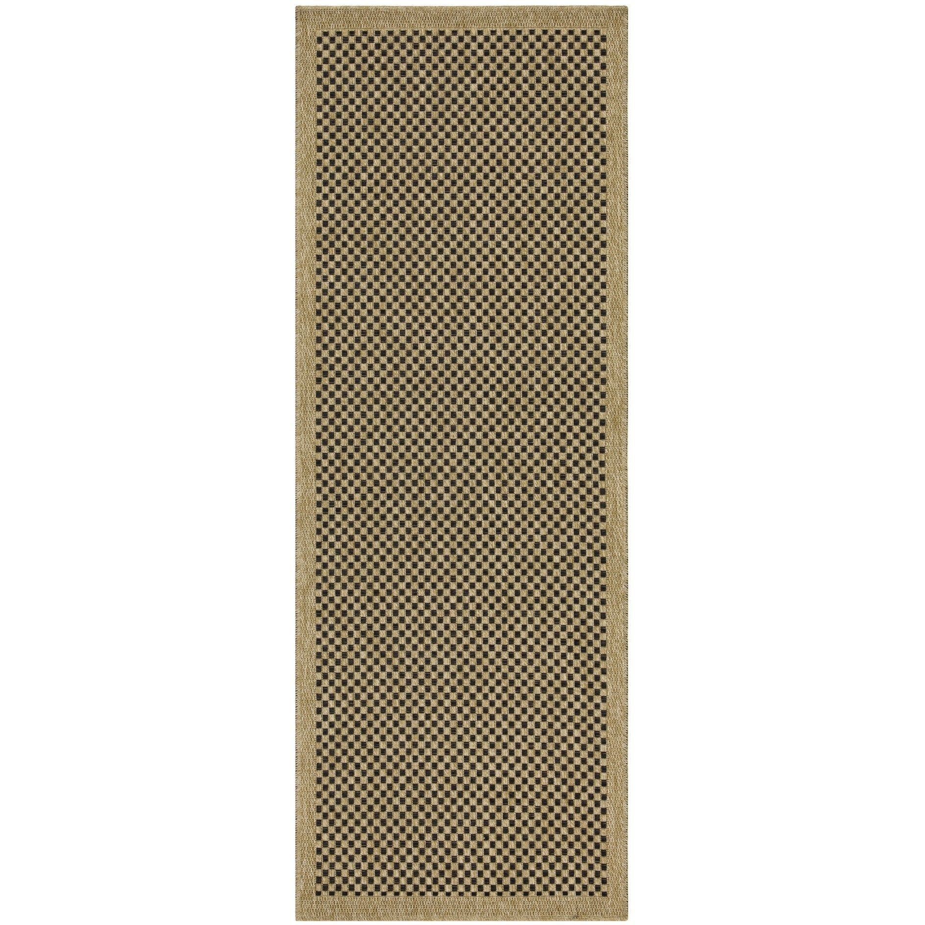 Earth Gc_Ntl1003 Jute/Black 7 Ft. 10 In. X 10 Ft. 3 In. Indoor/Outdoor Area Rug