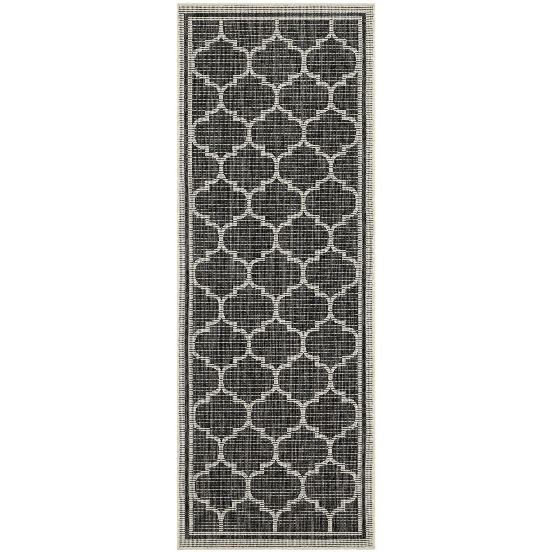 Sunshine Gc_Har2005 Anthracite 7 Ft. 10 In. X 10 Ft. 3 In. Indoor/Outdoor Area Rug