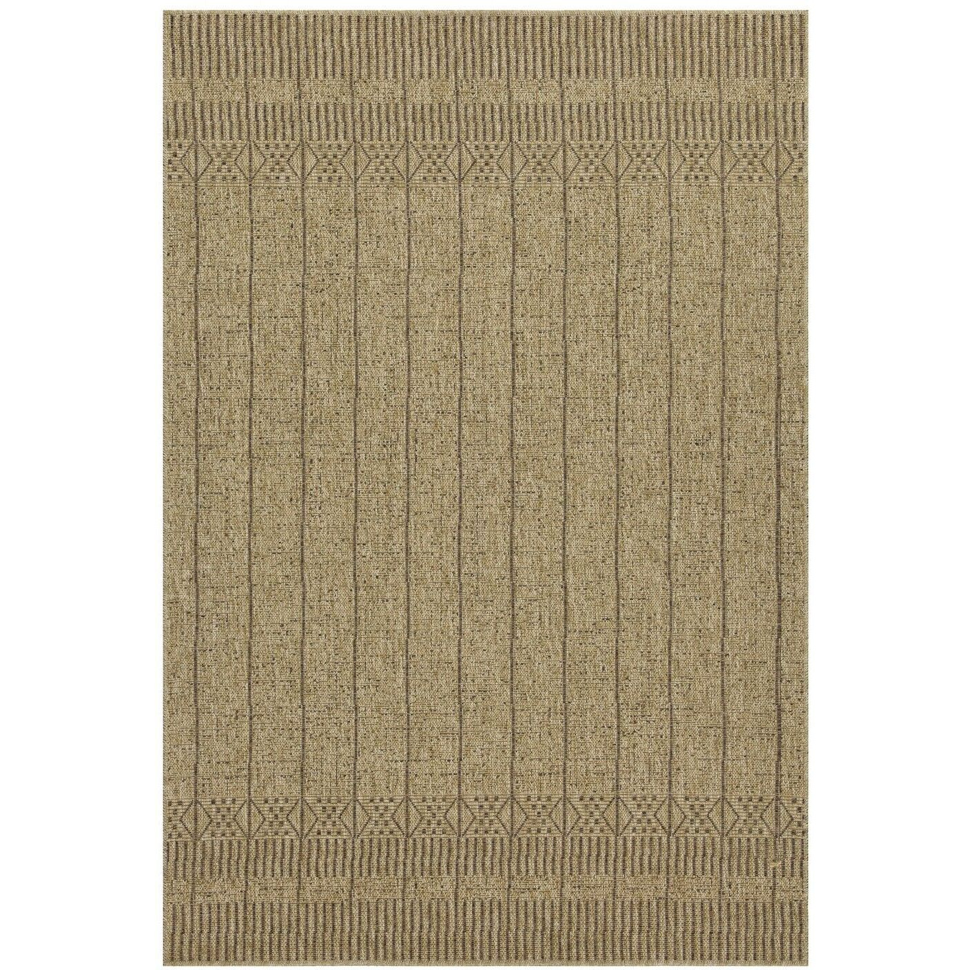 Earth Gc_Ntl1009 Jute/Mocha 7 Ft. 10 In. X 10 Ft. 3 In. Indoor/Outdoor Area Rug