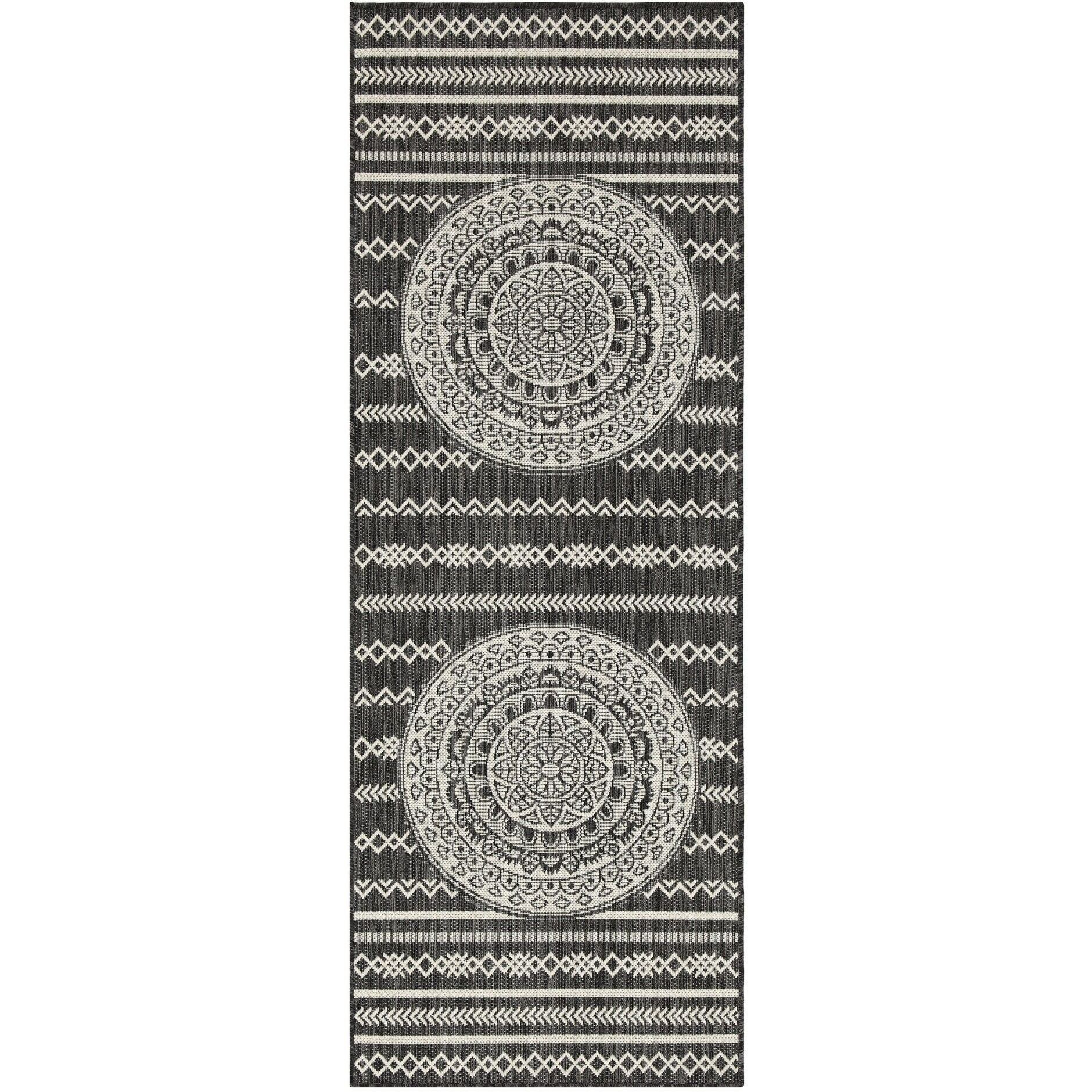 Sunshine Gc_Har2017 Anthracite 7 Ft. 10 In. X 10 Ft. 3 In. Indoor/Outdoor Area Rug