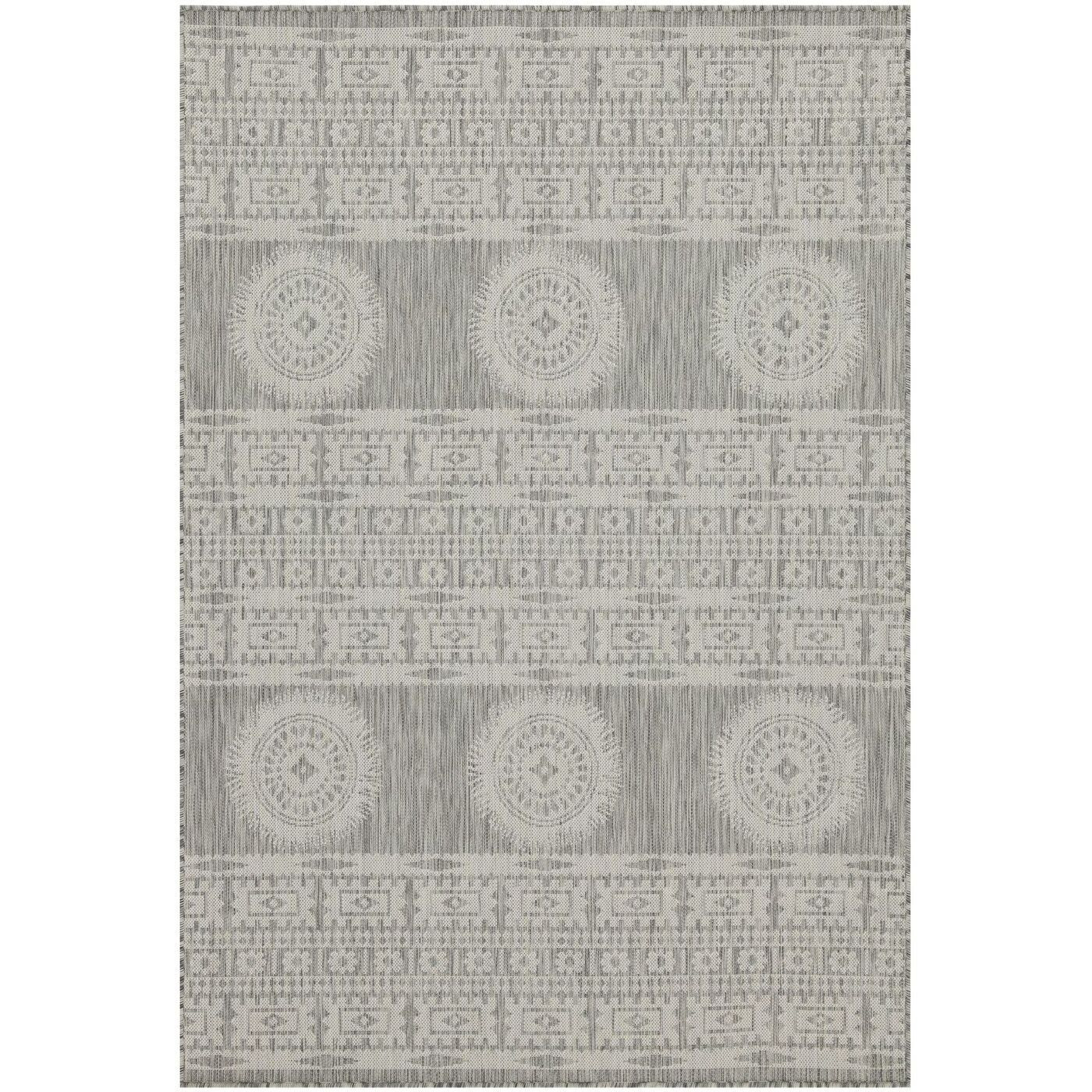 Sunshine Gc_Har2024 Silver 7 Ft. 10 In. X 10 Ft. 3 In. Indoor/Outdoor Area Rug