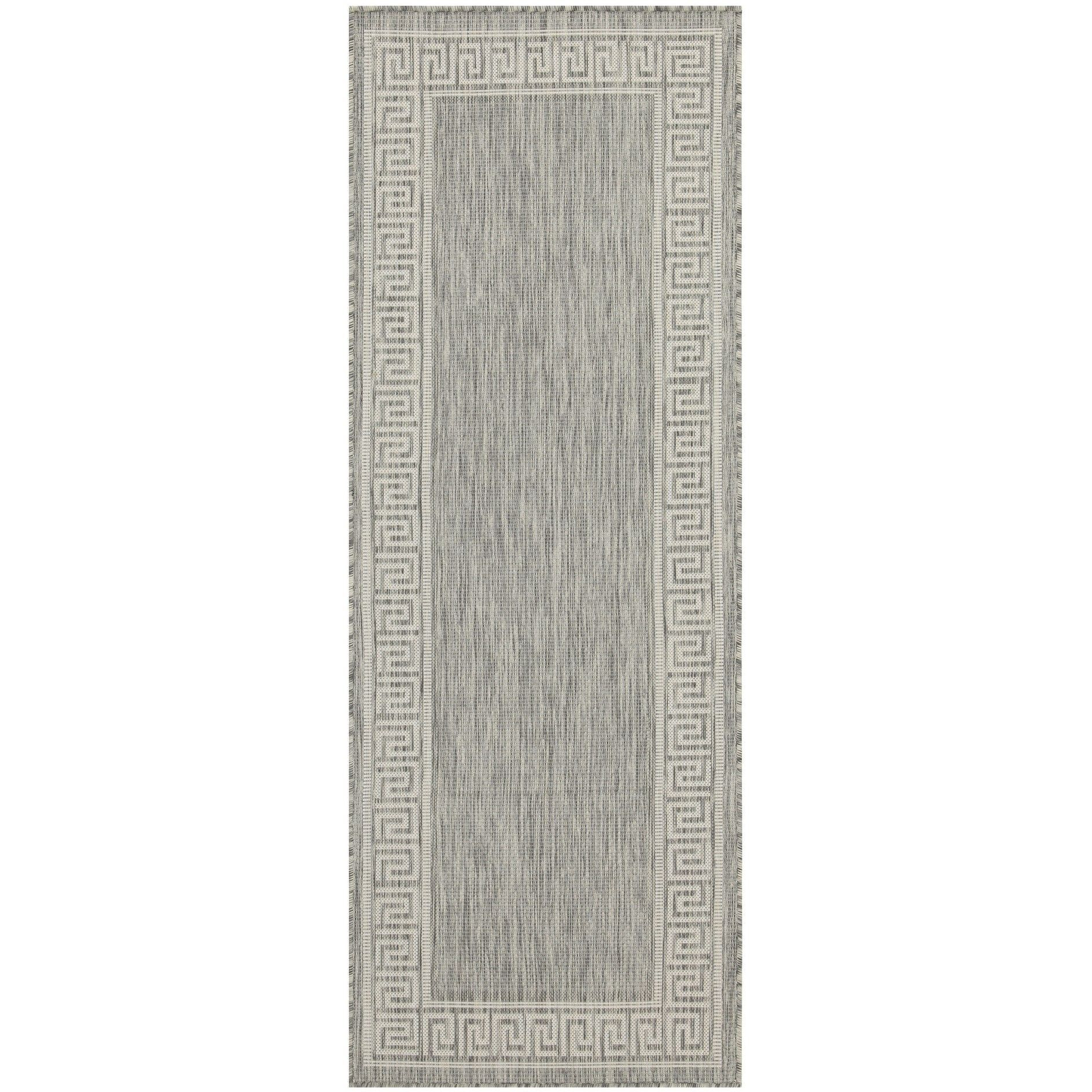 Sunshine Gc_Har2003 Silver 7 Ft. 10 In. X 10 Ft. 3 In. Indoor/Outdoor Area Rug