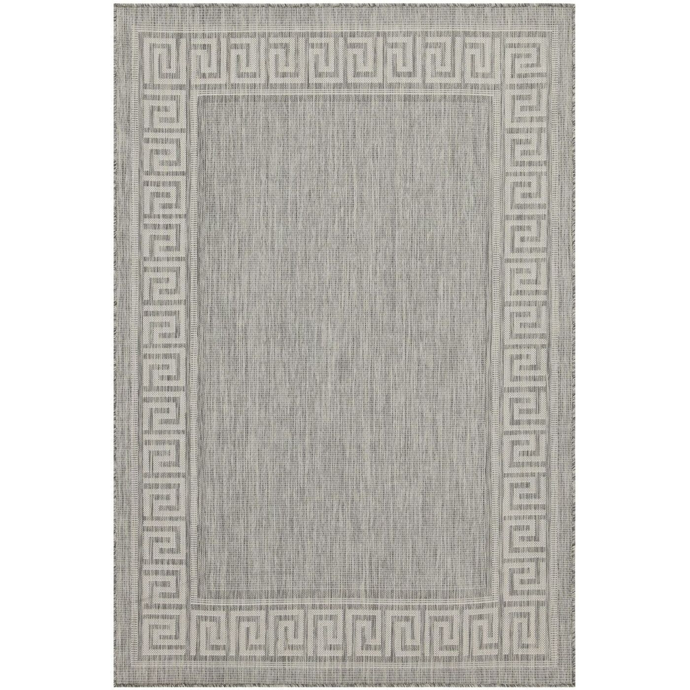 Sunshine Gc_Har2003 Silver 7 Ft. 10 In. X 10 Ft. 3 In. Indoor/Outdoor Area Rug