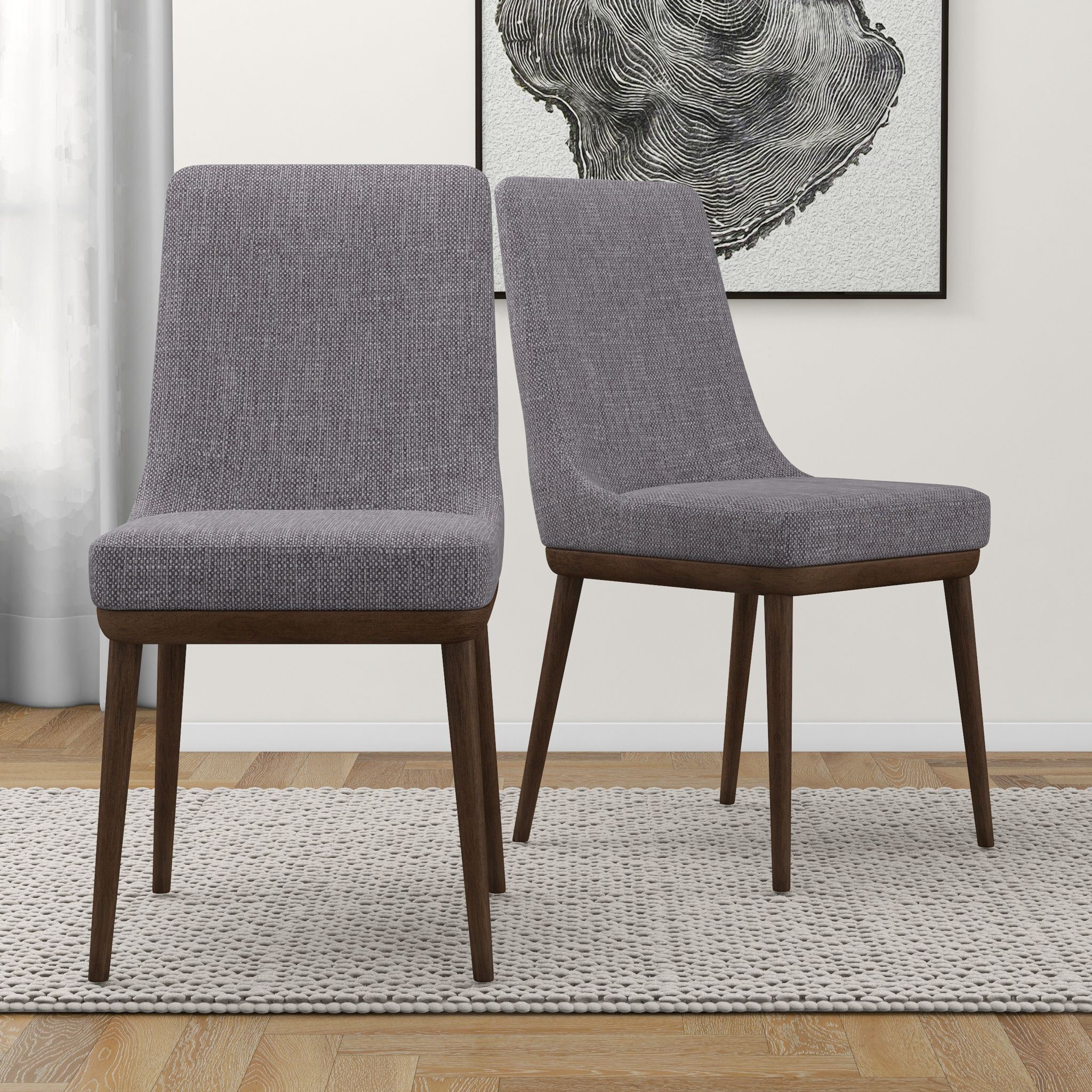 Kate Mid-Century Modern Dining Chair (Set Of 2)