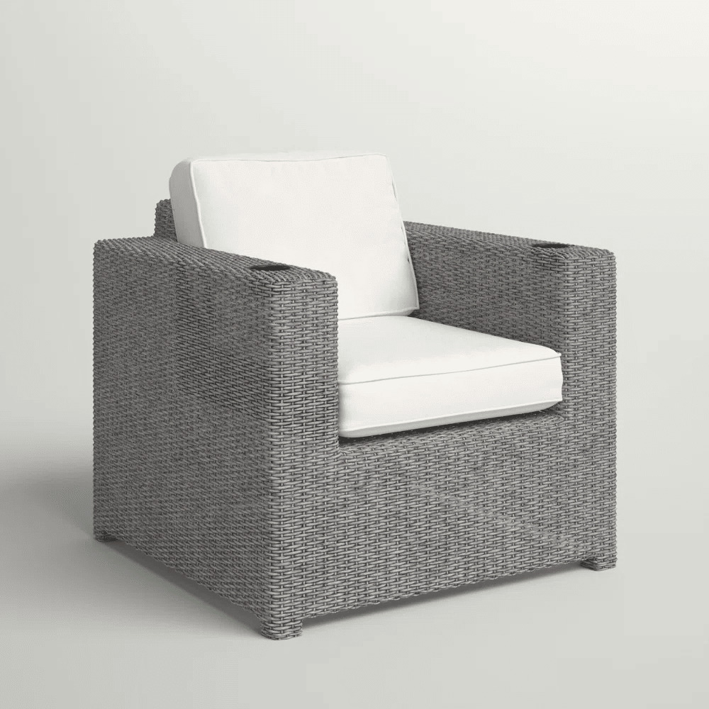 Fully Assembled Patio Chair With Cushions