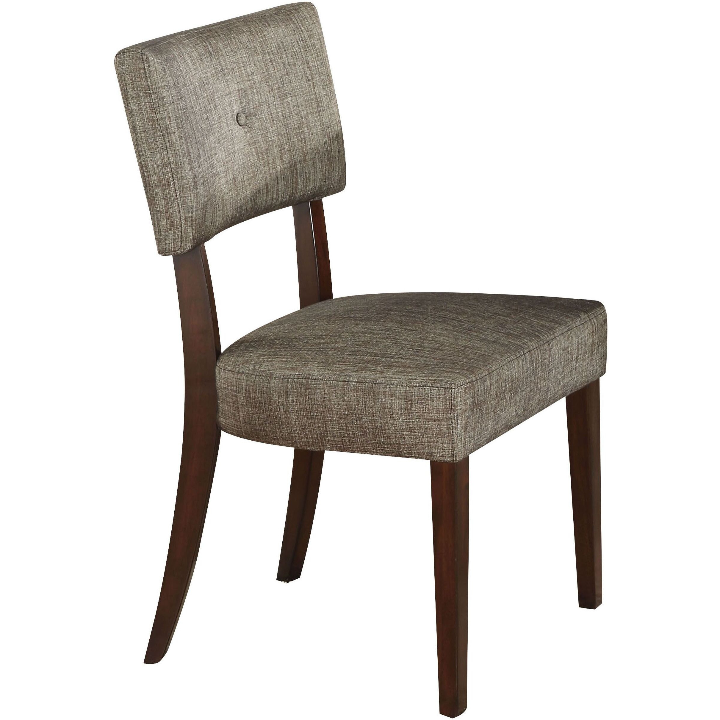 Grey And Espresso Padded Side Chair (Set Of 2)