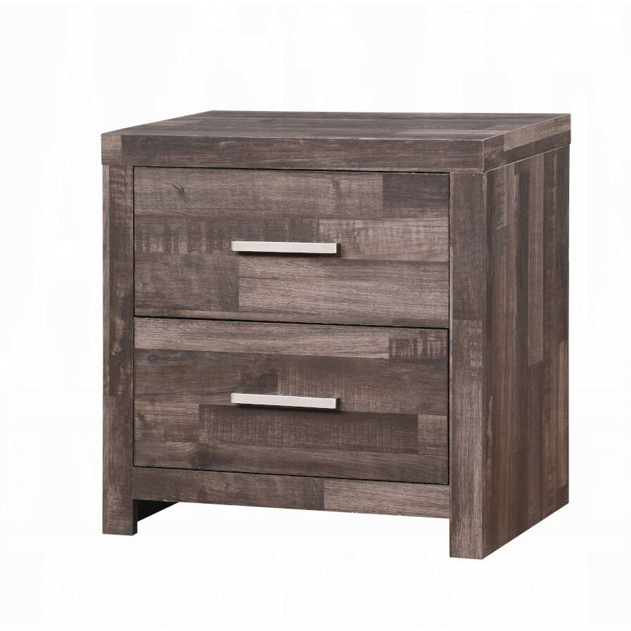 Dark Oak 2-Drawer Nightstand