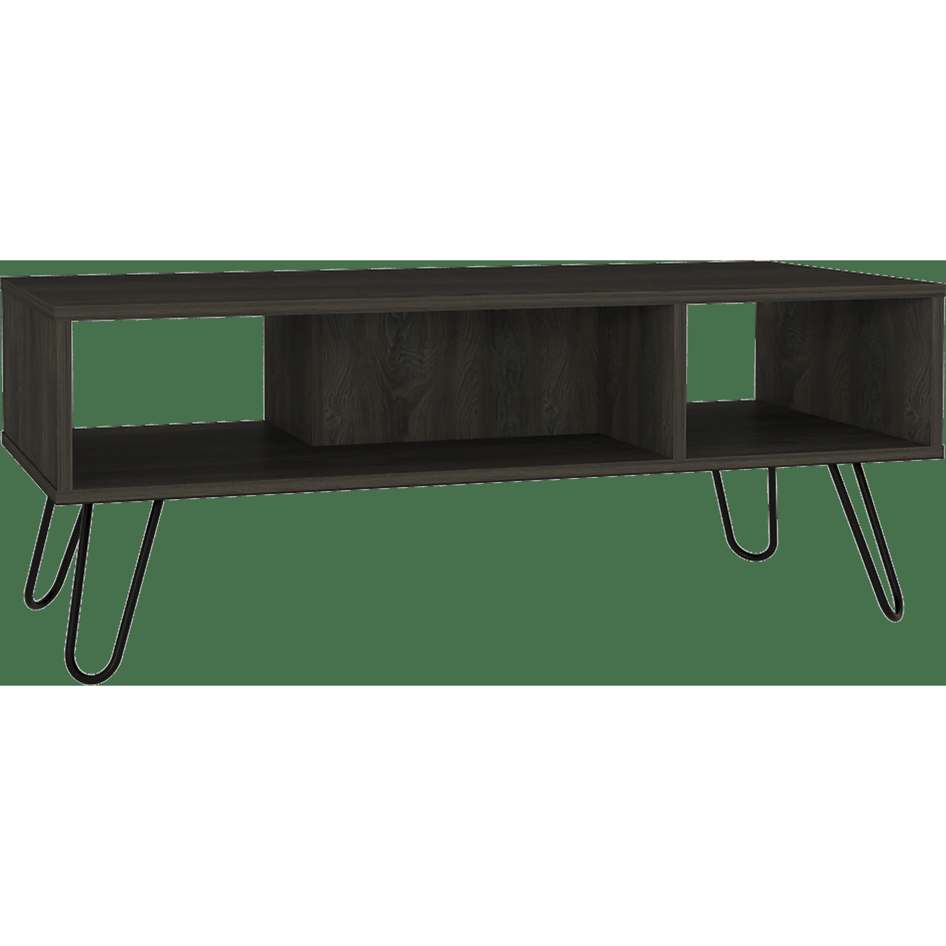 Bouse 2-Piece Coffee Table Set In Black And Charcoal