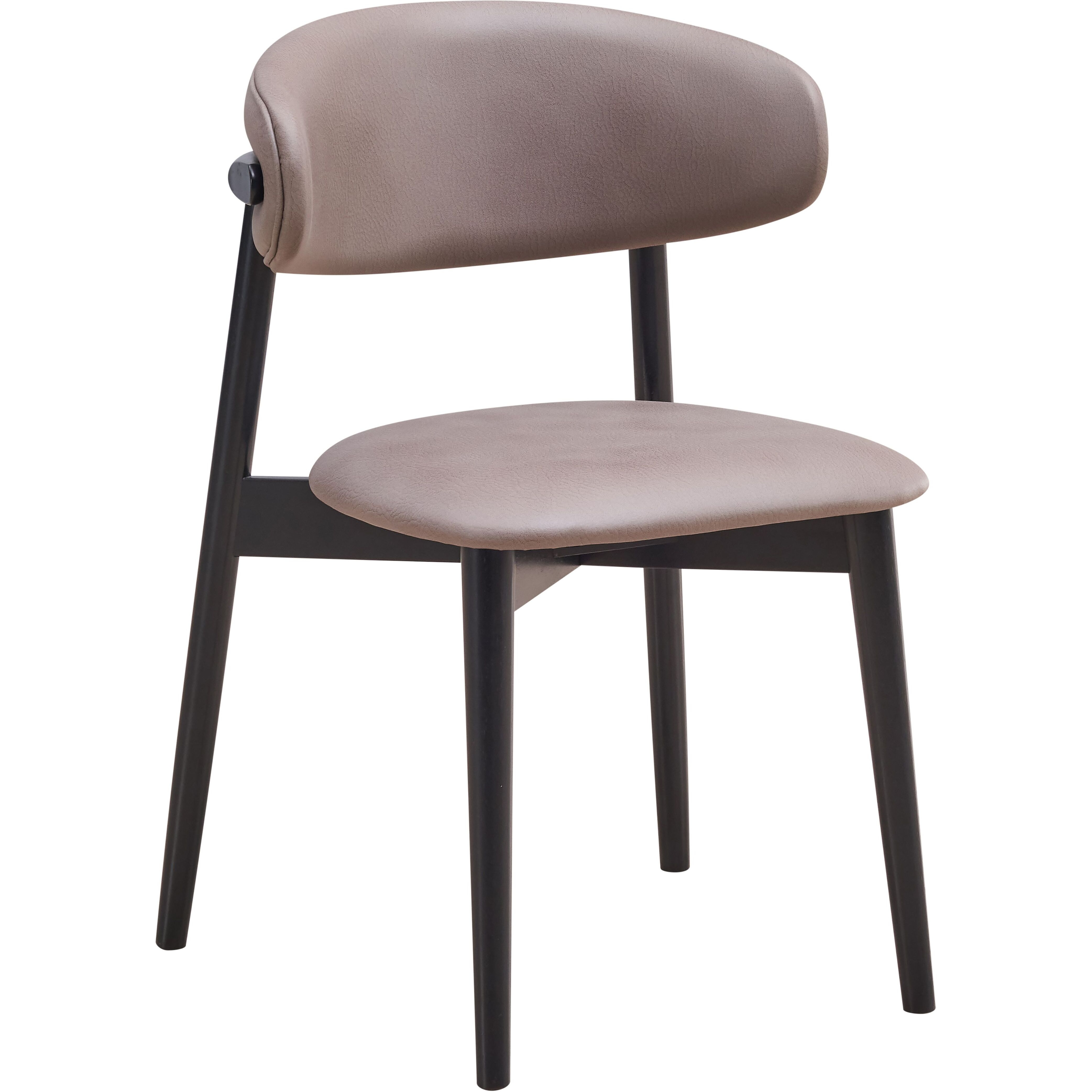 Grey And Black Padded Side Chair (Set Of 2)