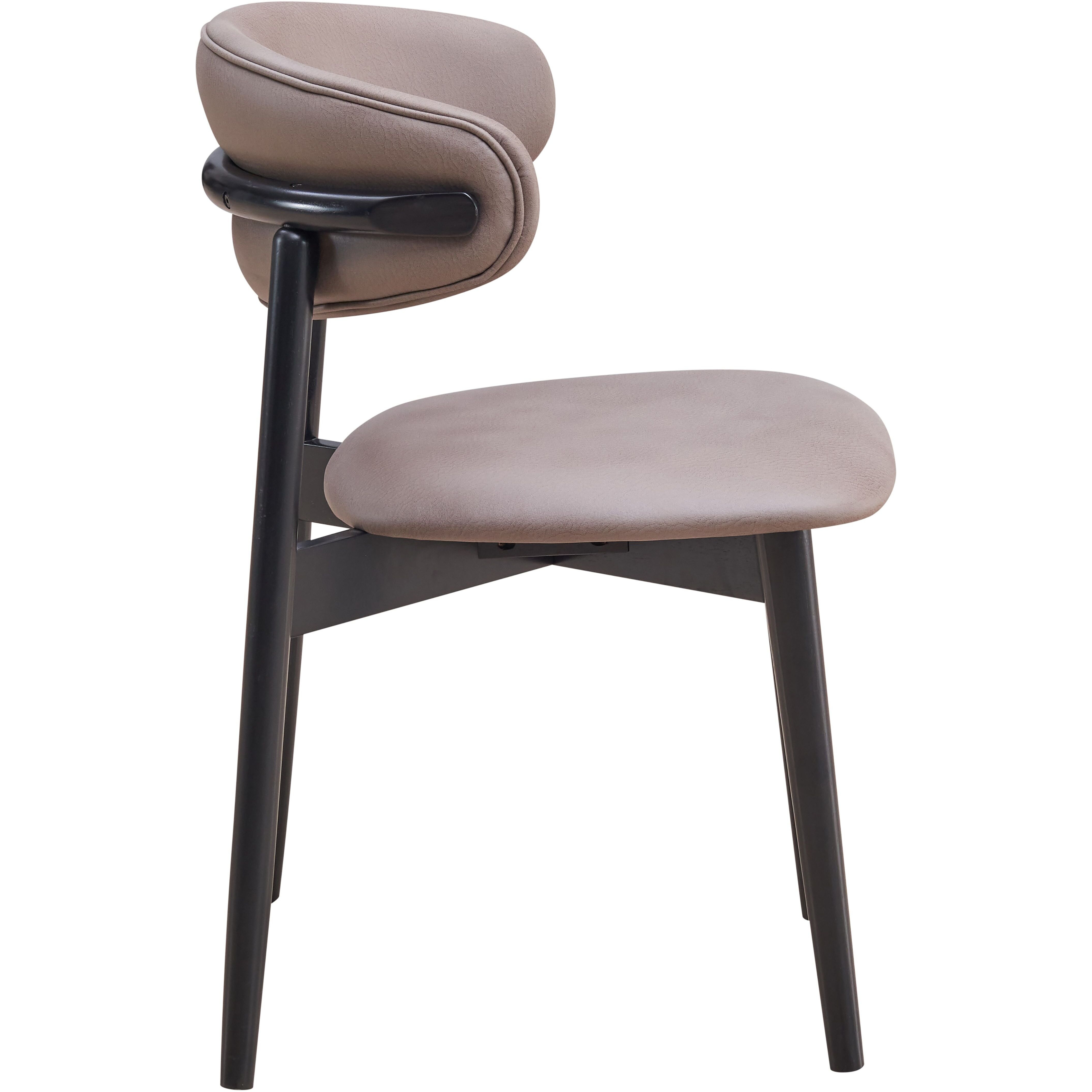 Grey And Black Padded Side Chair (Set Of 2)