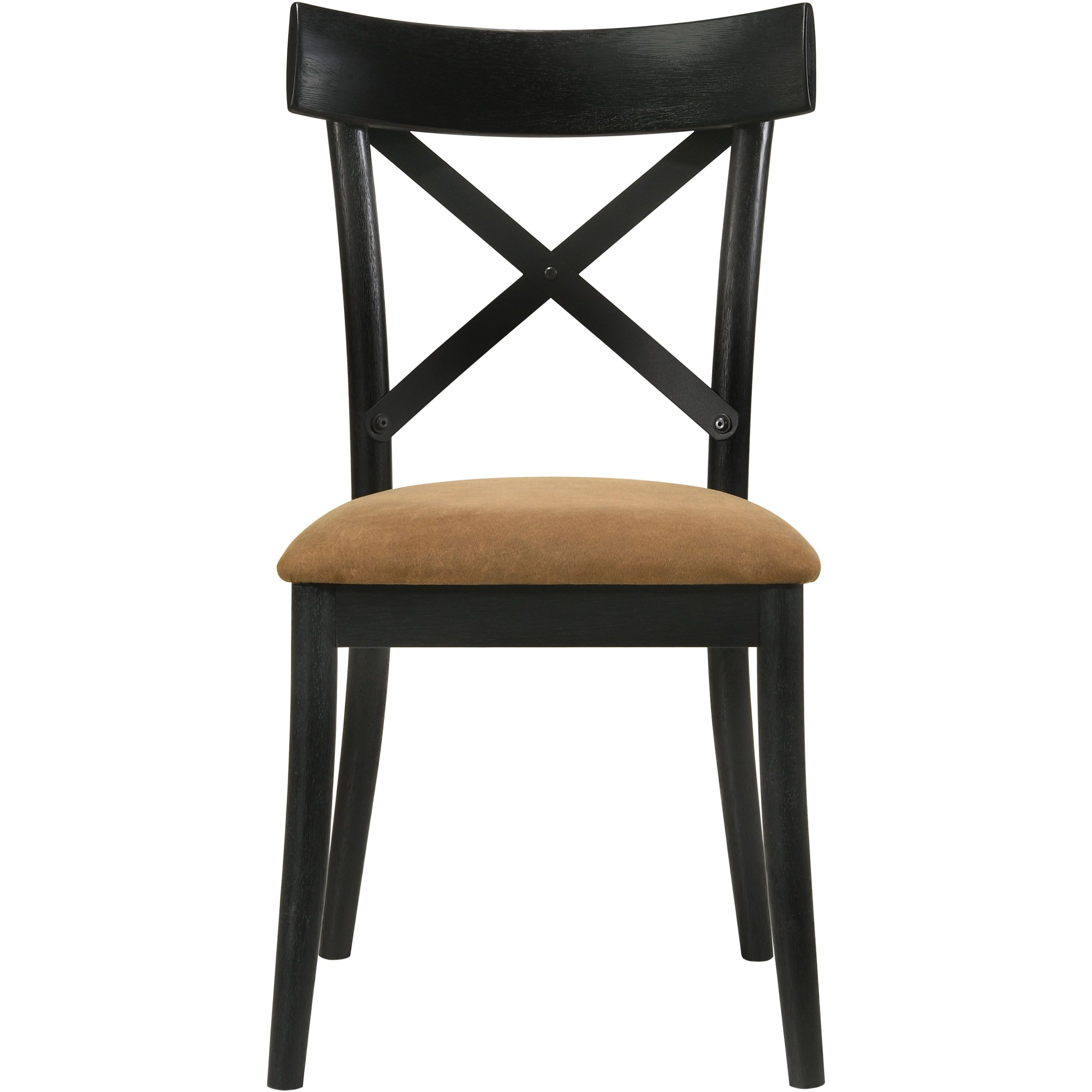 Brown And Black Side Chair (Set Of 2)