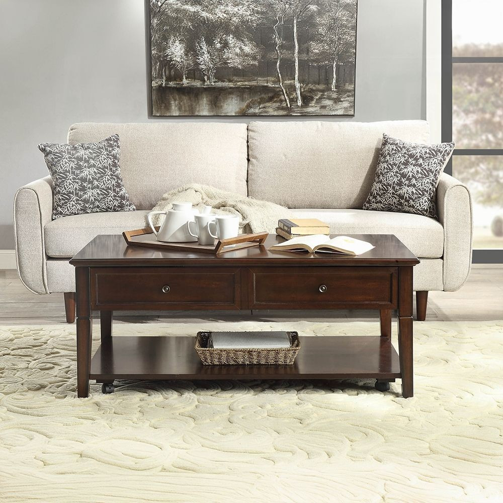 Walnut Coffee Table With Lift Top