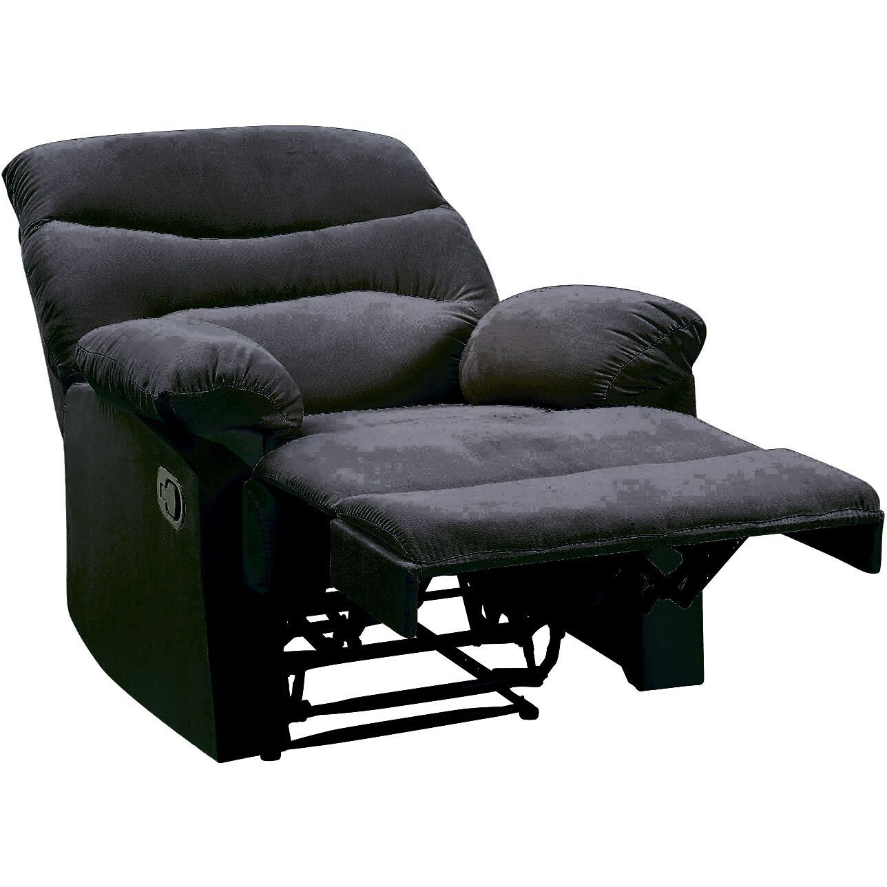 Black Recliner With Pillow Top Arm