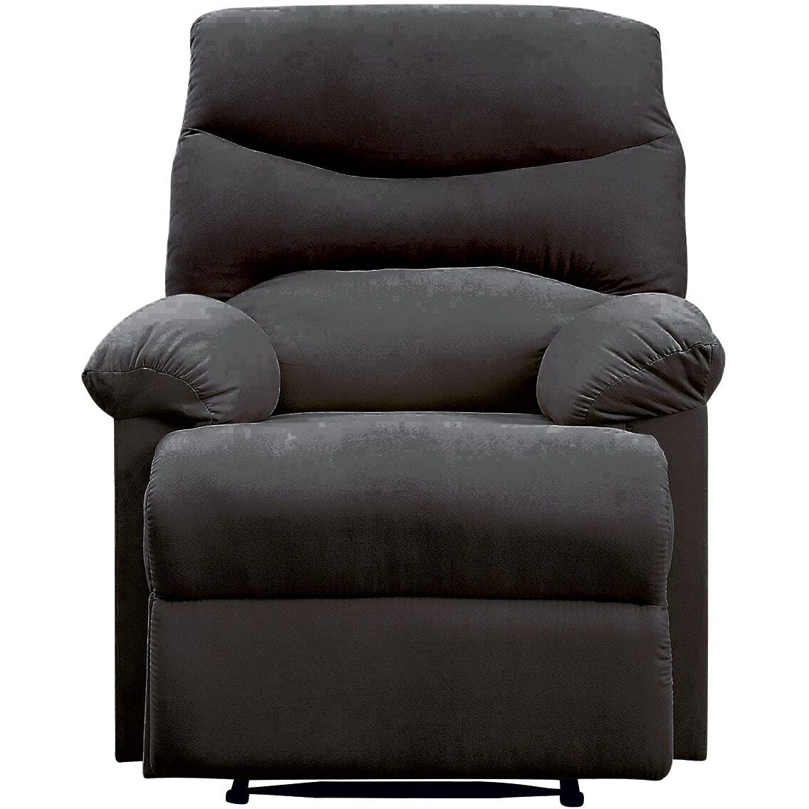 Black Recliner With Pillow Top Arm