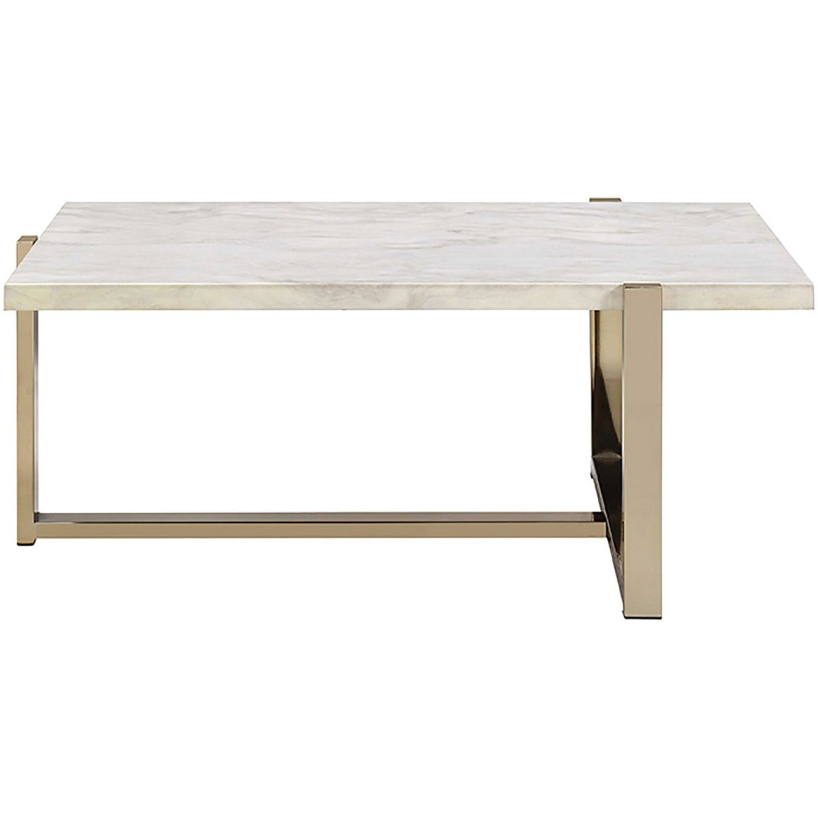 White And Champagne Coffee Table