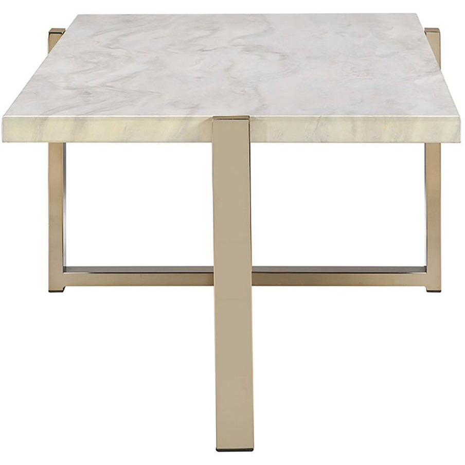 White And Champagne Coffee Table