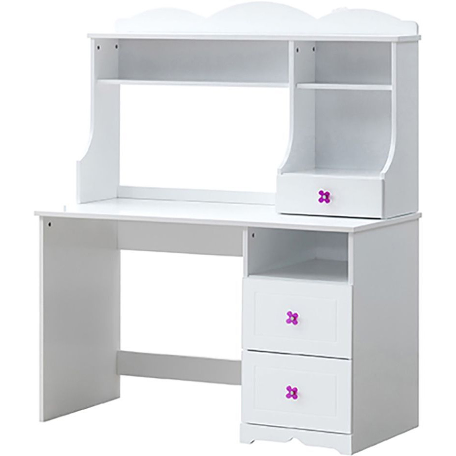 White 2-Drawer Writing Desk