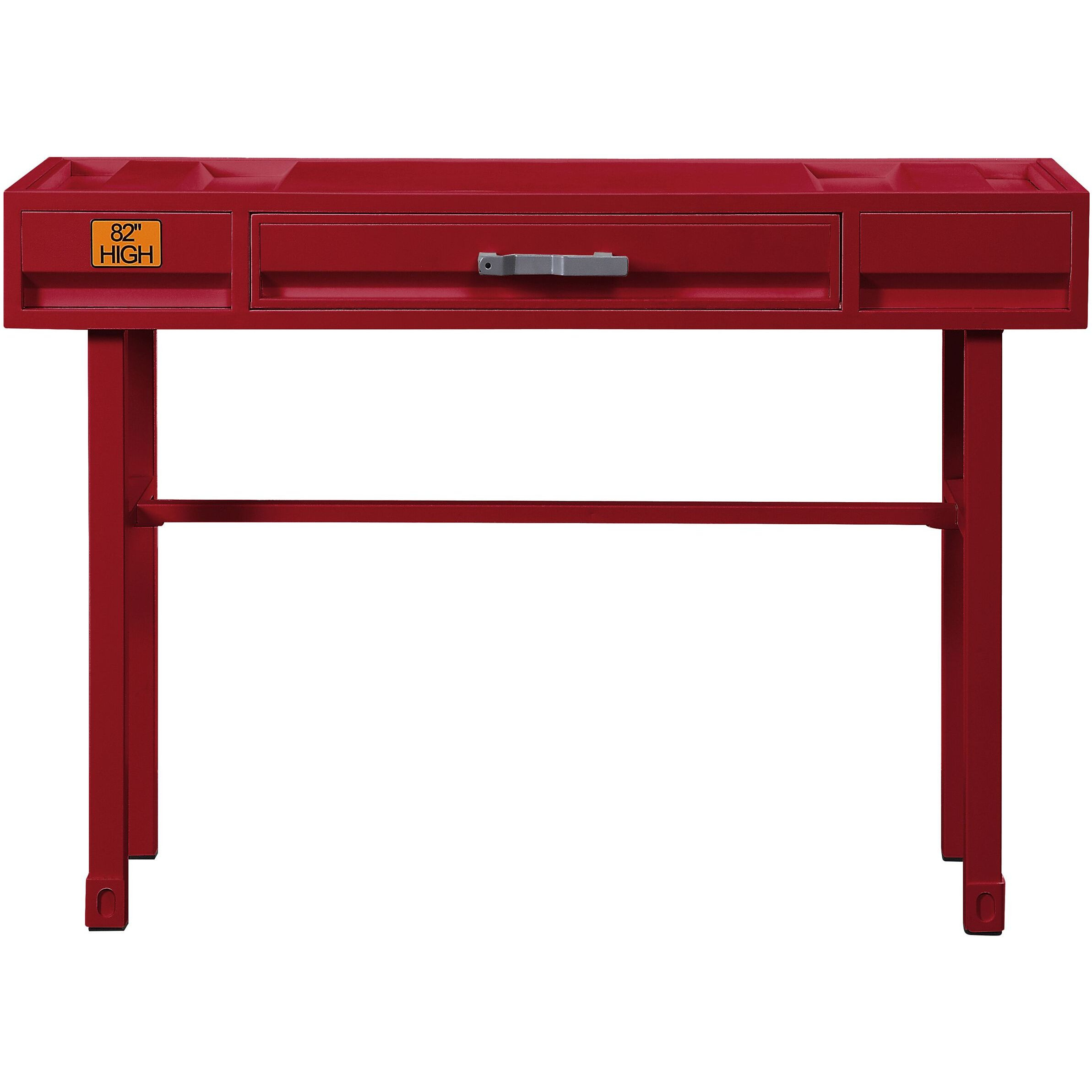 Red Vanity Desk With 1 Drawer