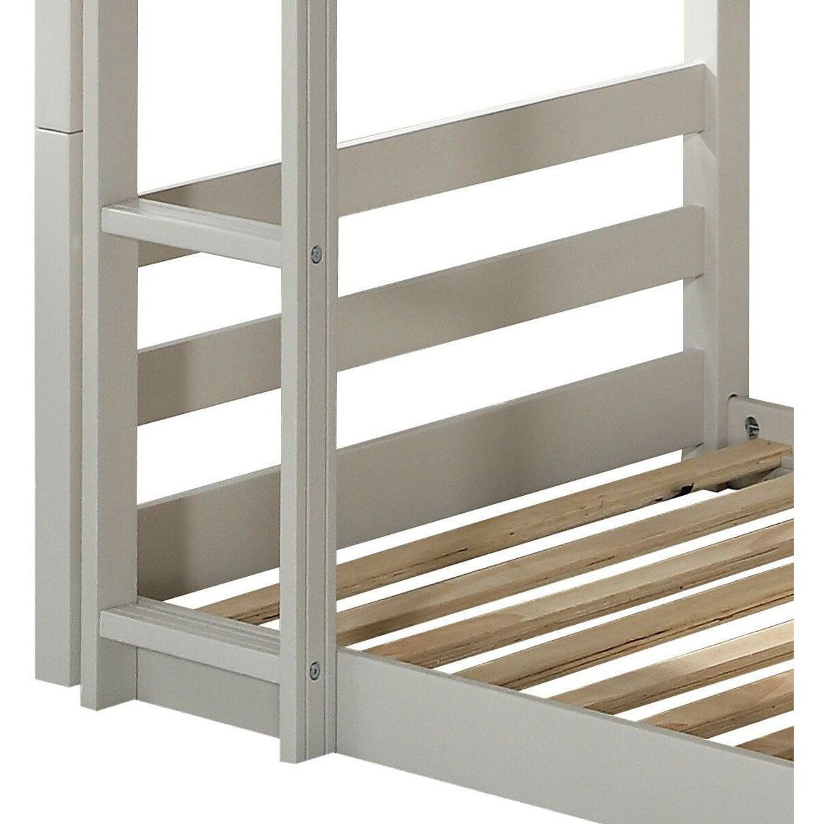 Light Grey Twin Triple Bunk Bed