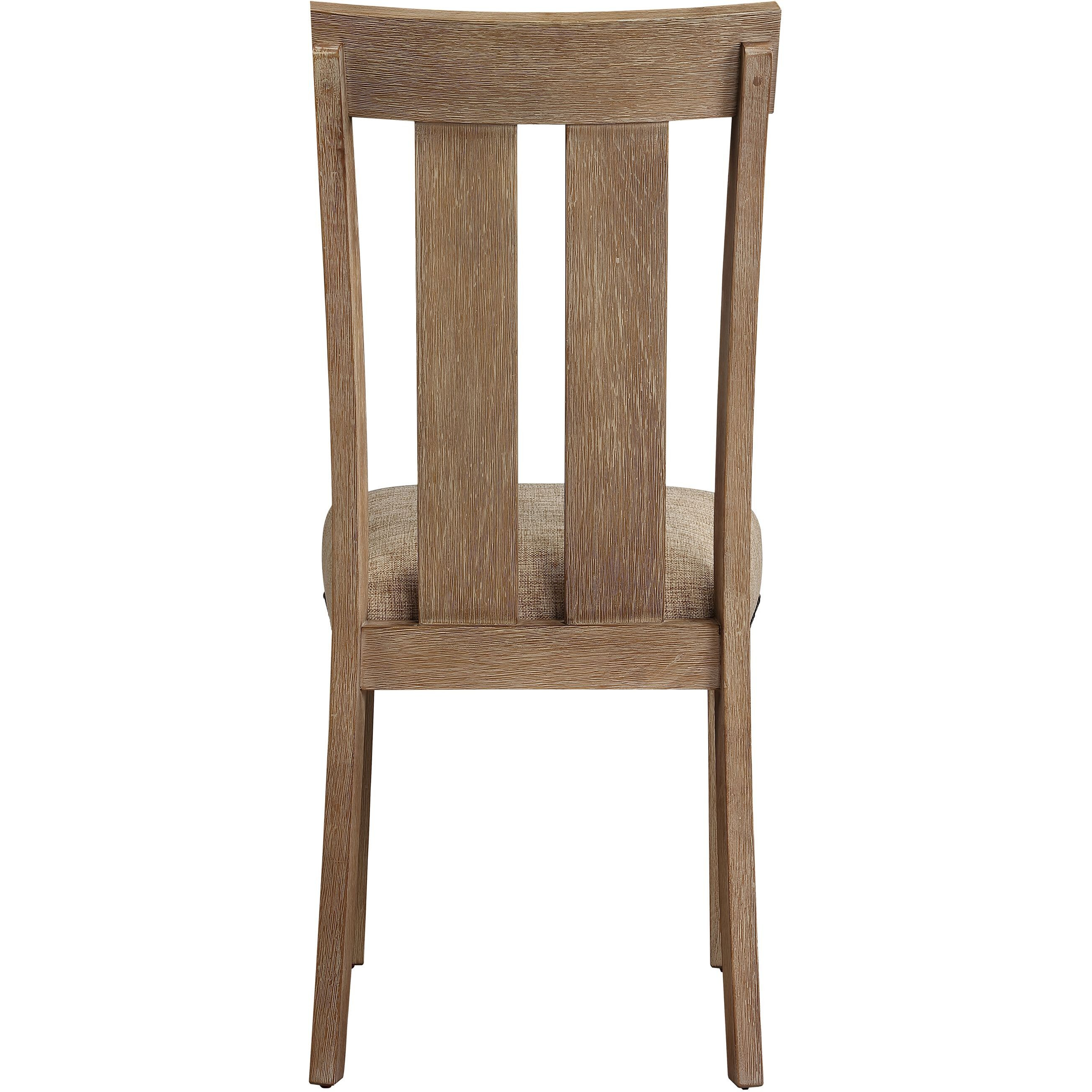 Beige And Maple Open Back Side Chairs (Set Of 2)