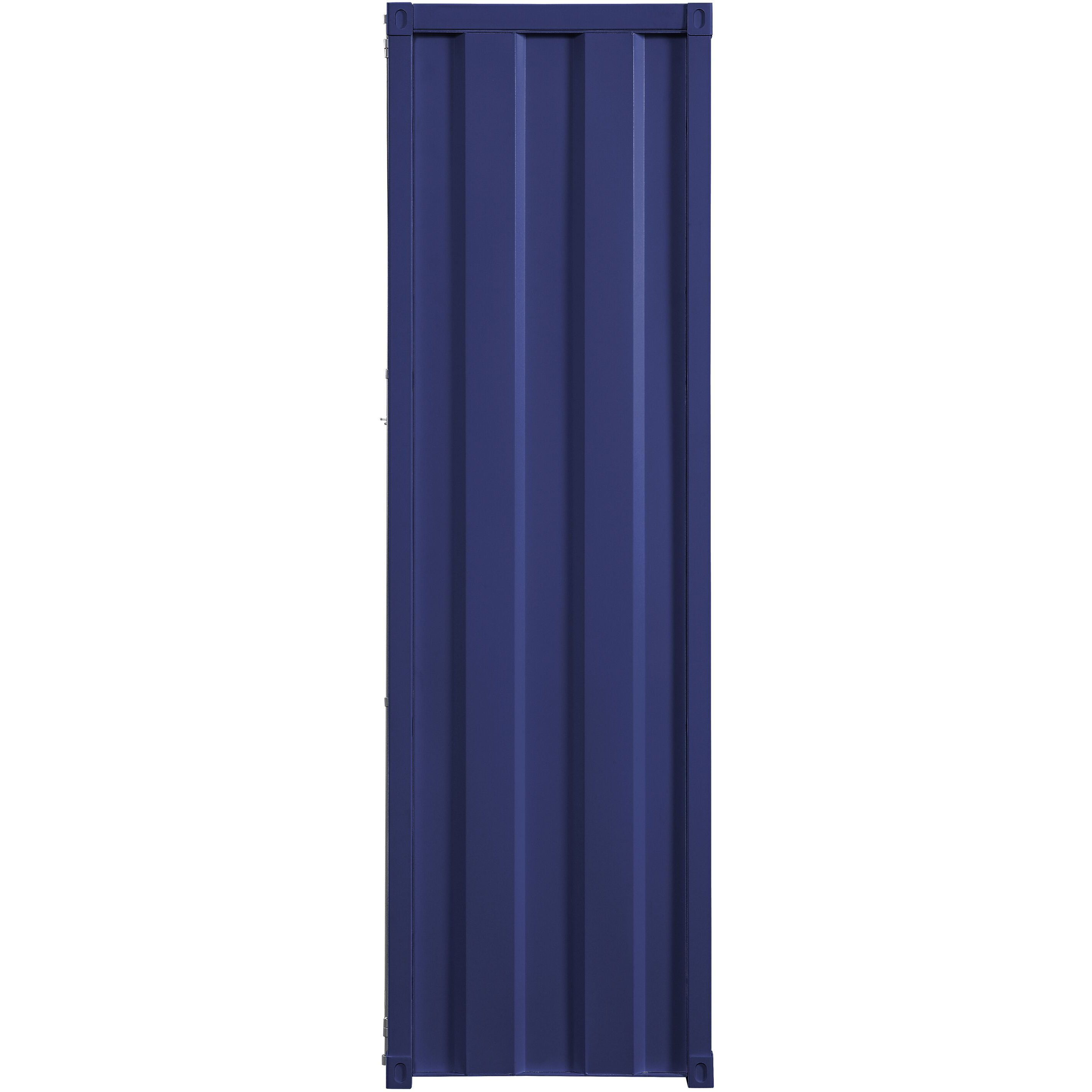 Blue Wardrobe With Full-Length Container Lock