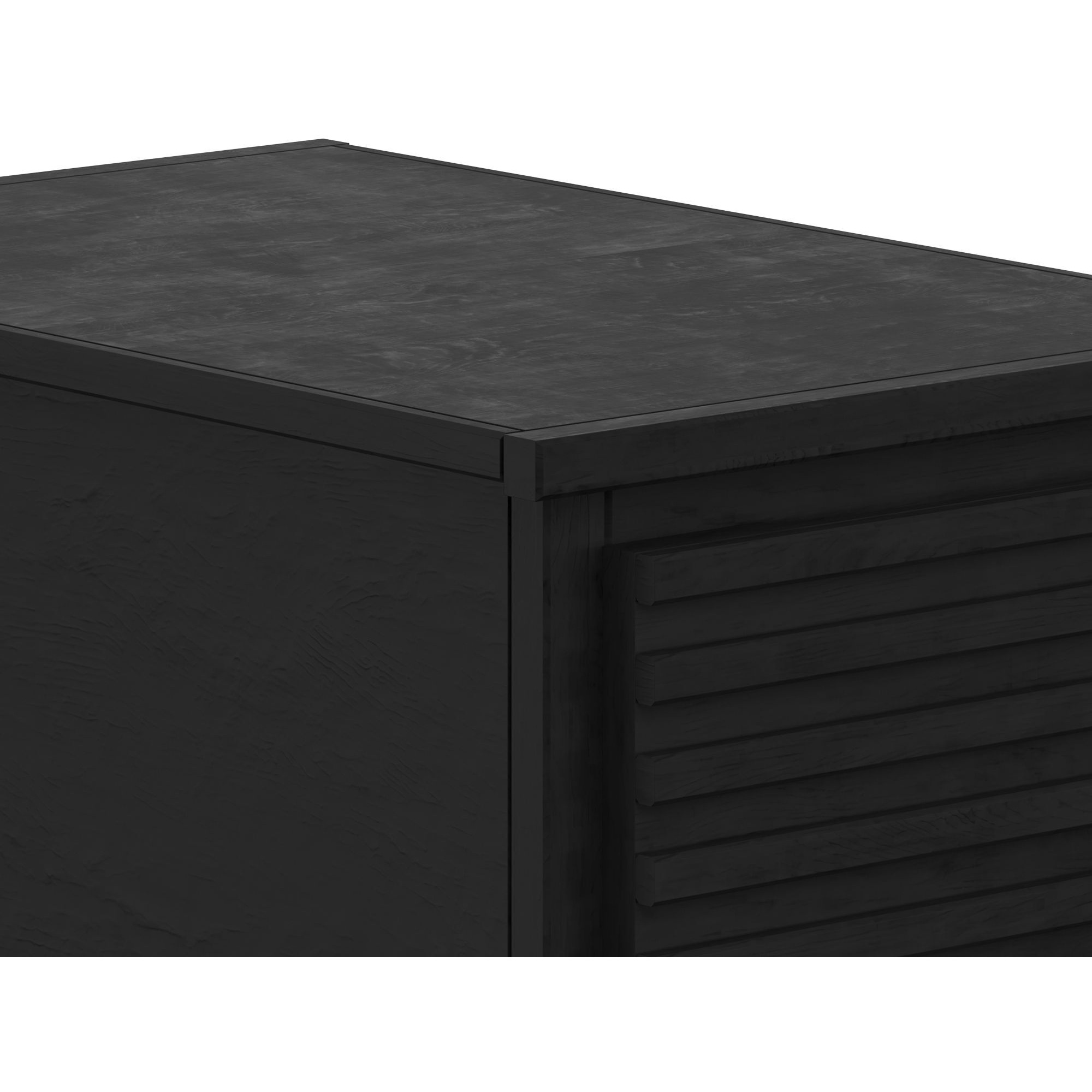 Bridgevine Home Stardust 14 Inch Chariside Table  No Assembly Required  Black Finish