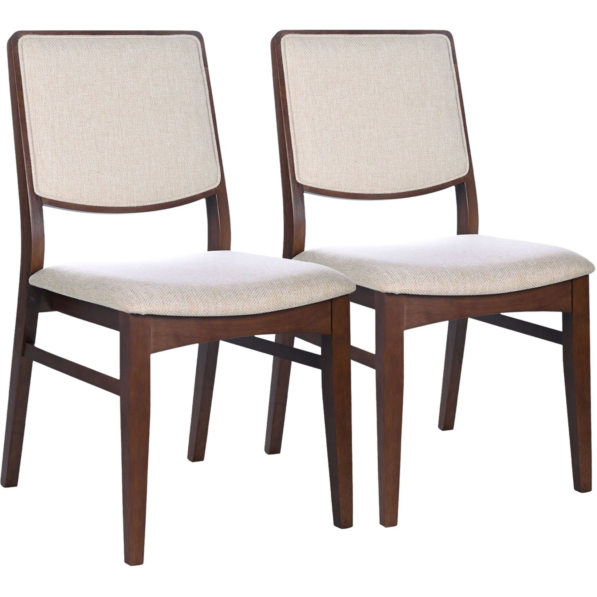 Skylar Beige Fabric Dining Chair (Set Of 2)