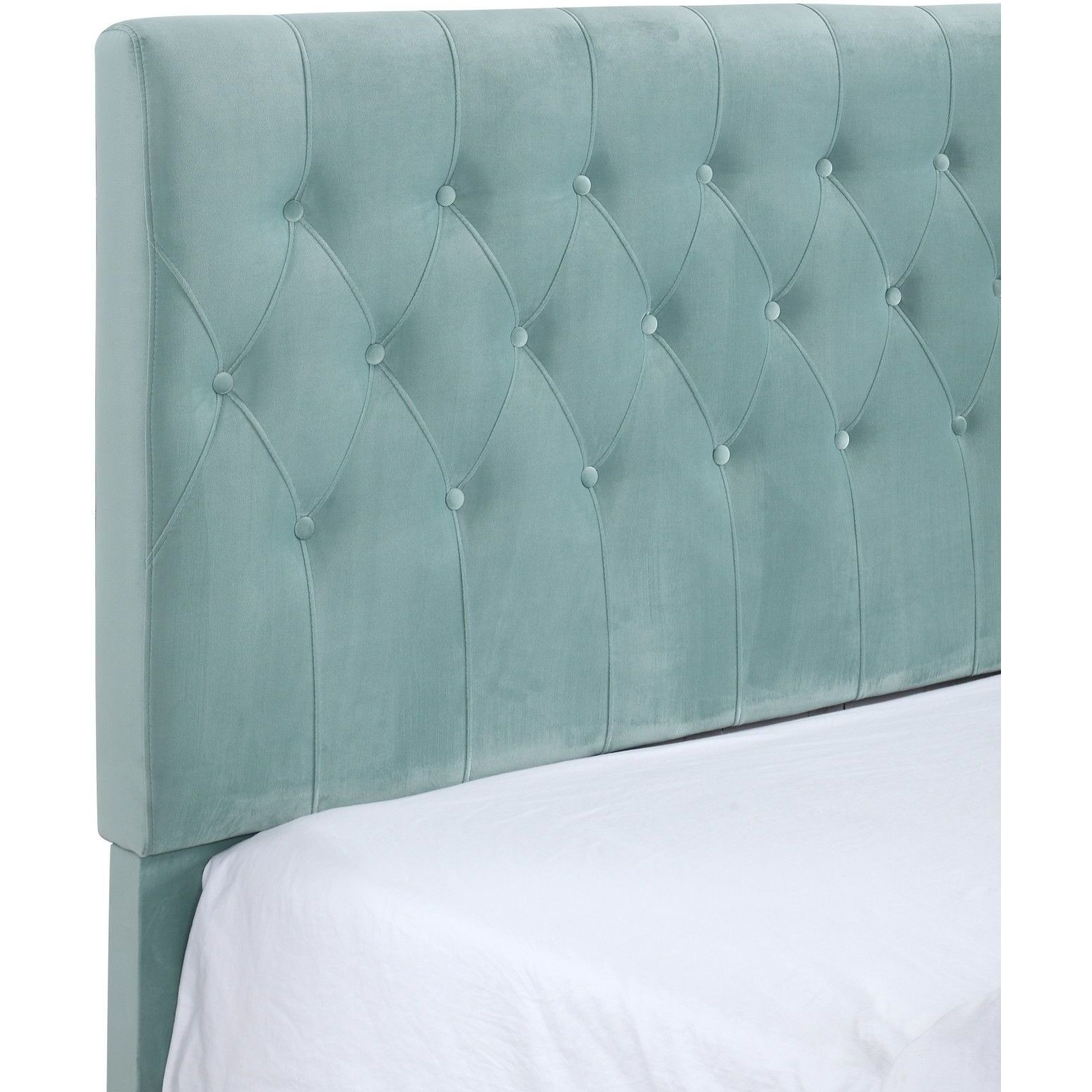 Wallace & Bay Luma Blue Full Upholstered Bed