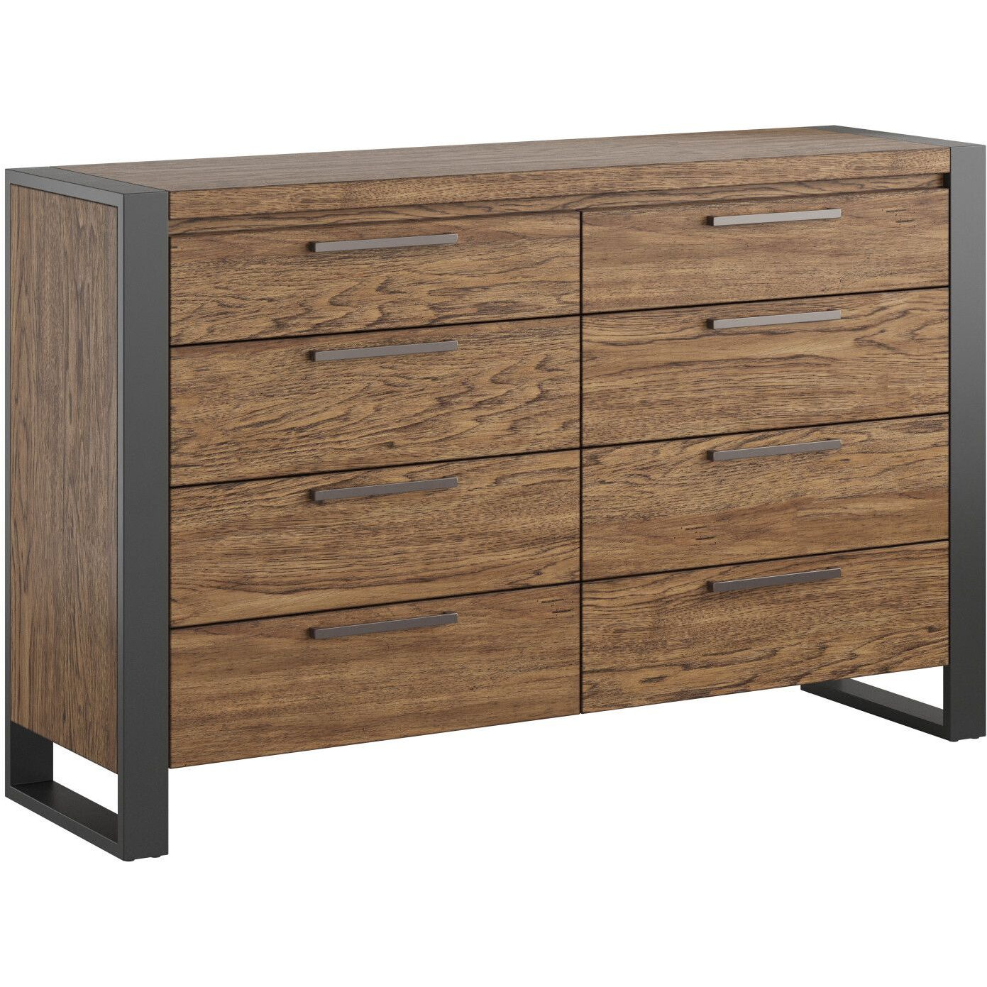 Wallace & Bay Phera Brown 8-Drawer Dresser