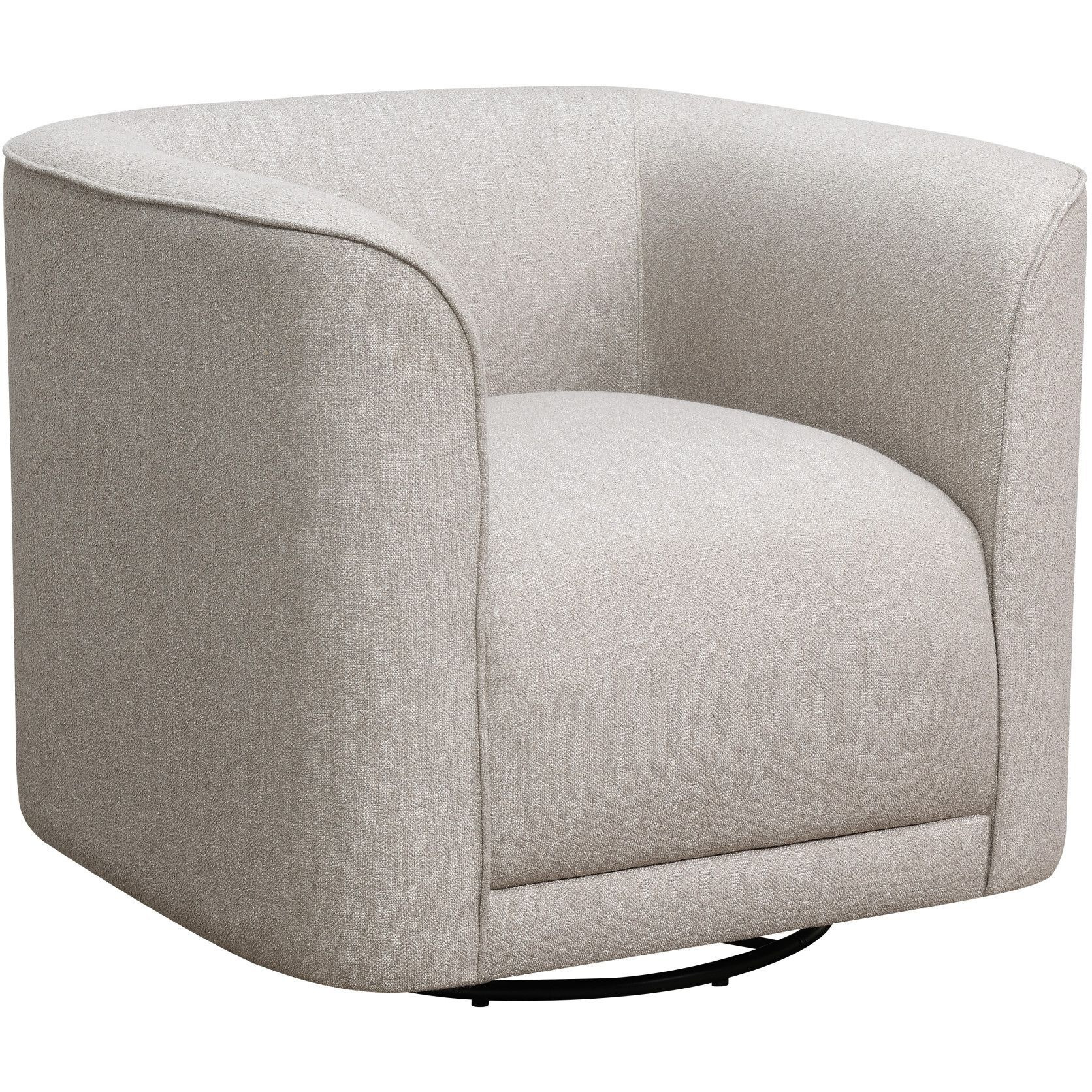 Wallace & Bay Brella Tan Swivel Accent Chair