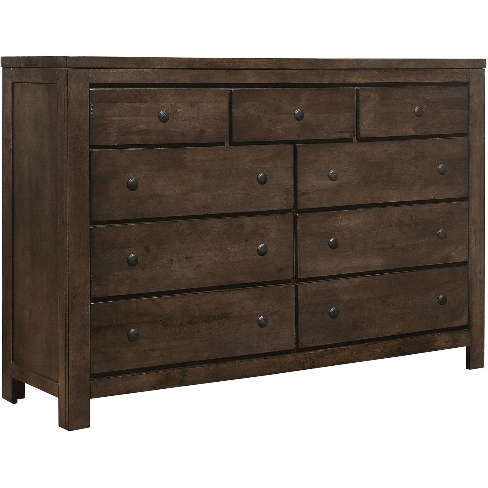 Wallace & Bay Verna Brown 9-Drawer Dresser